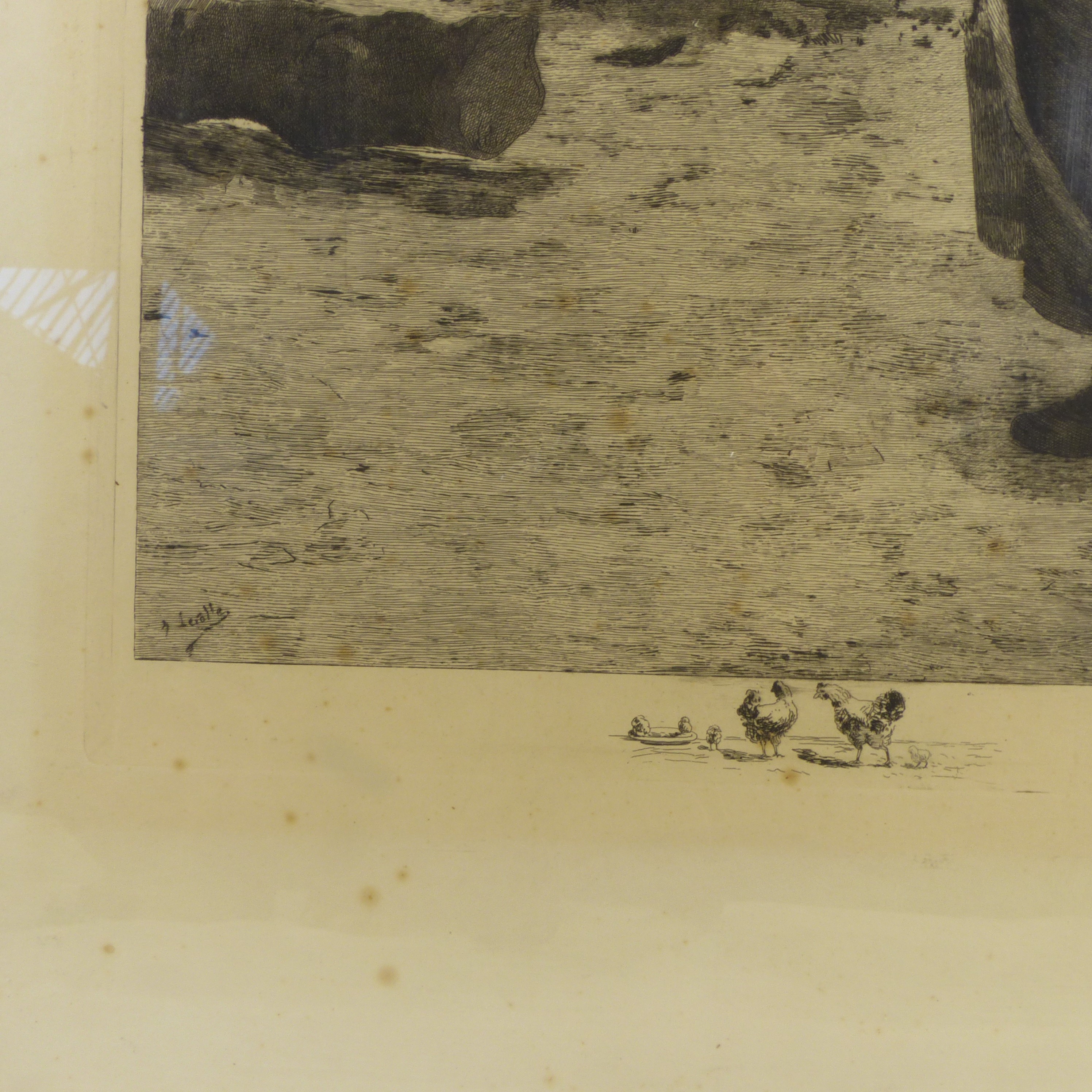 Ancienne gravure encadrée - Signée Ricardo De Los Rios - Photo 4
