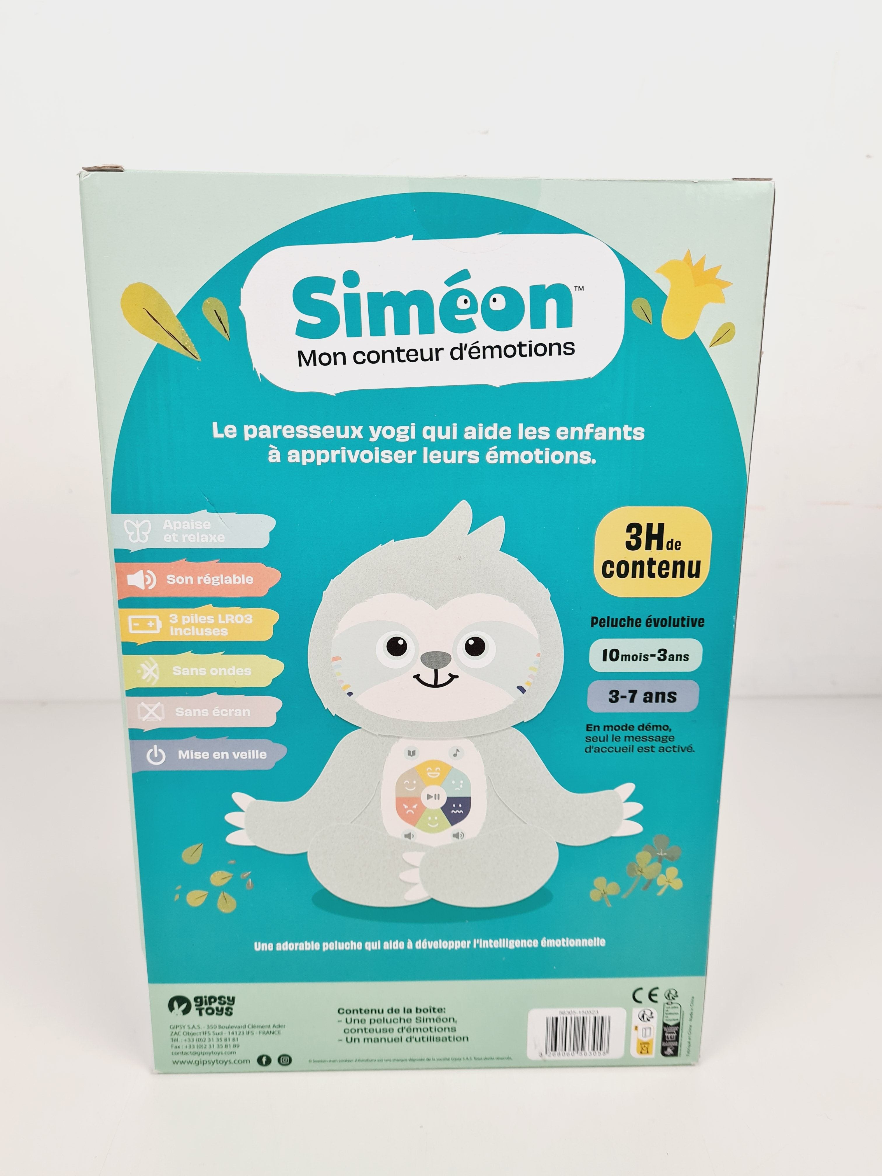 Peluche - Siméon, Mon Conteur d'Émotions - Gipsy Toys - 10 mois + Comme neuf - Vue 4 - 