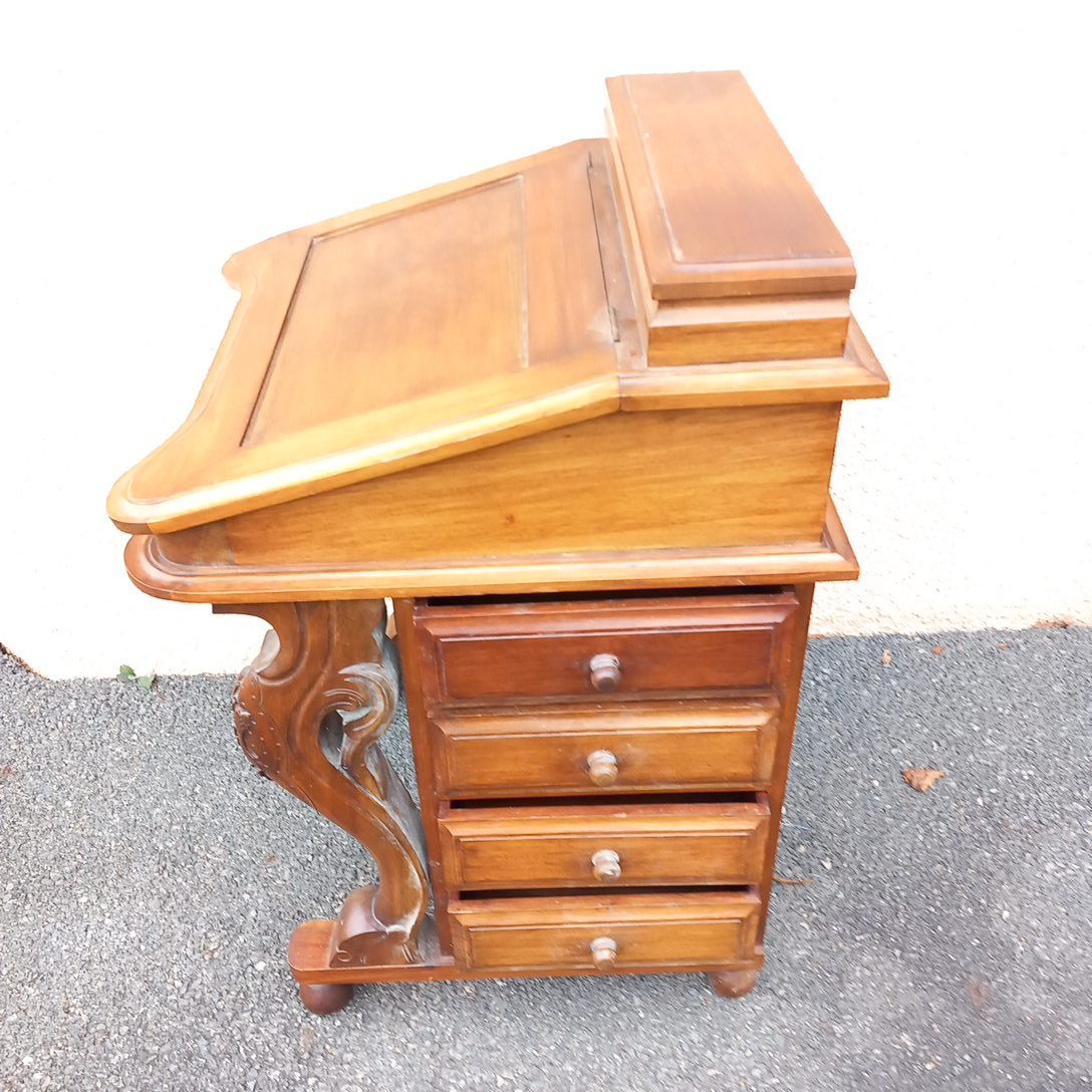 Secrétaire, bureau en acajou style Davenport - État correct - Photo 8