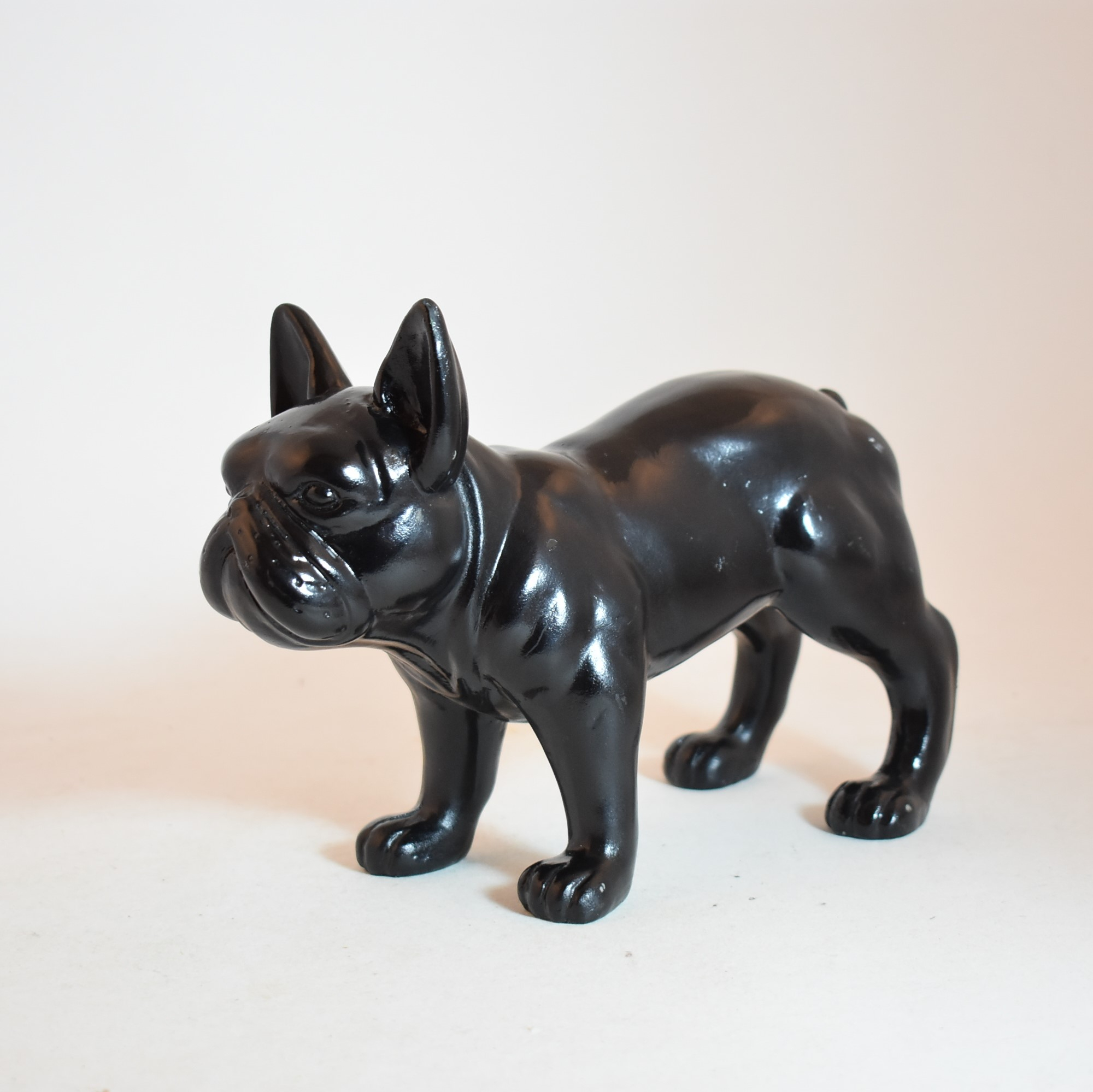🐾 Statue déco bulldog noir – style moderne - Photo 3