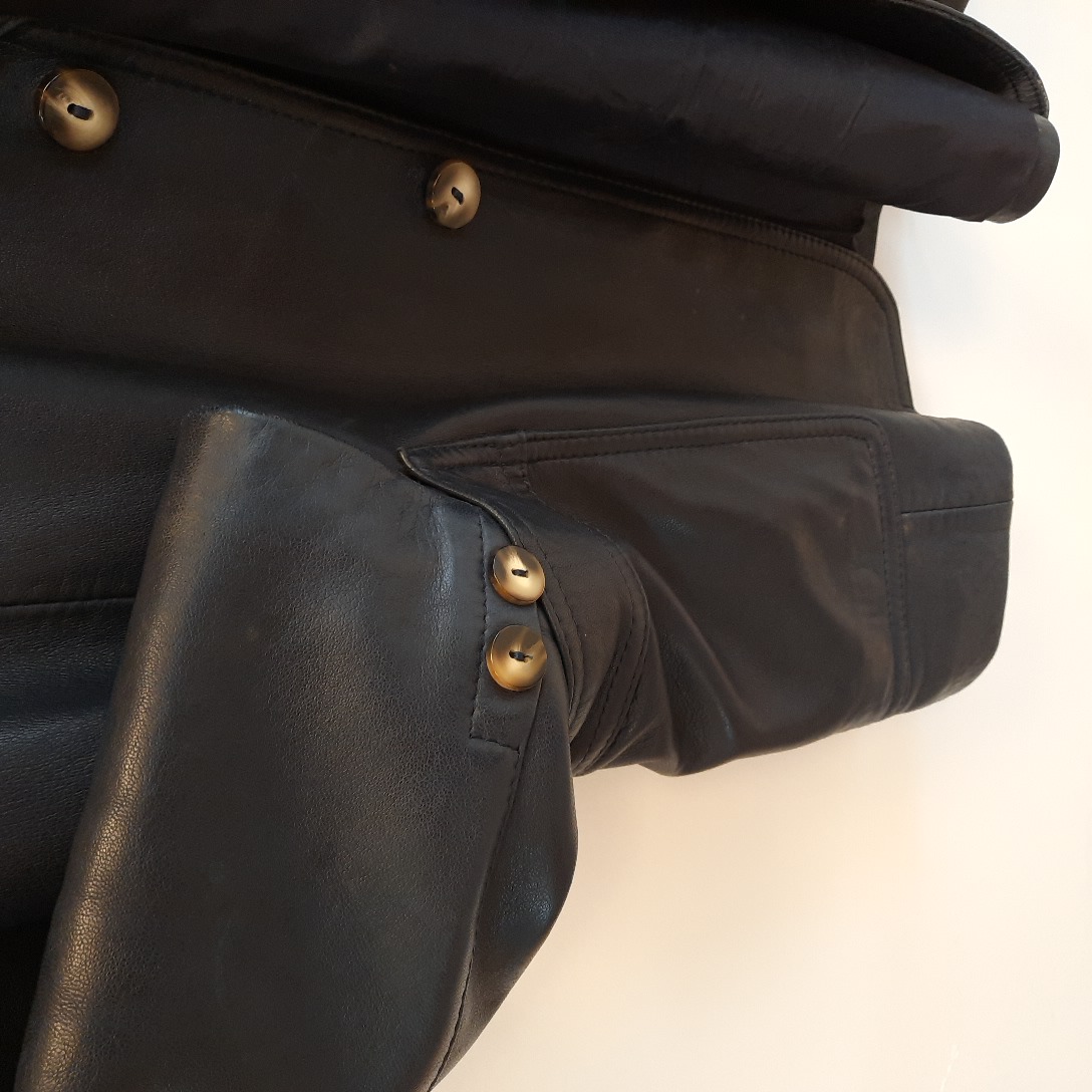 Veste 3/4 Cuir marine classique chic T 50  - Vue 6 - 