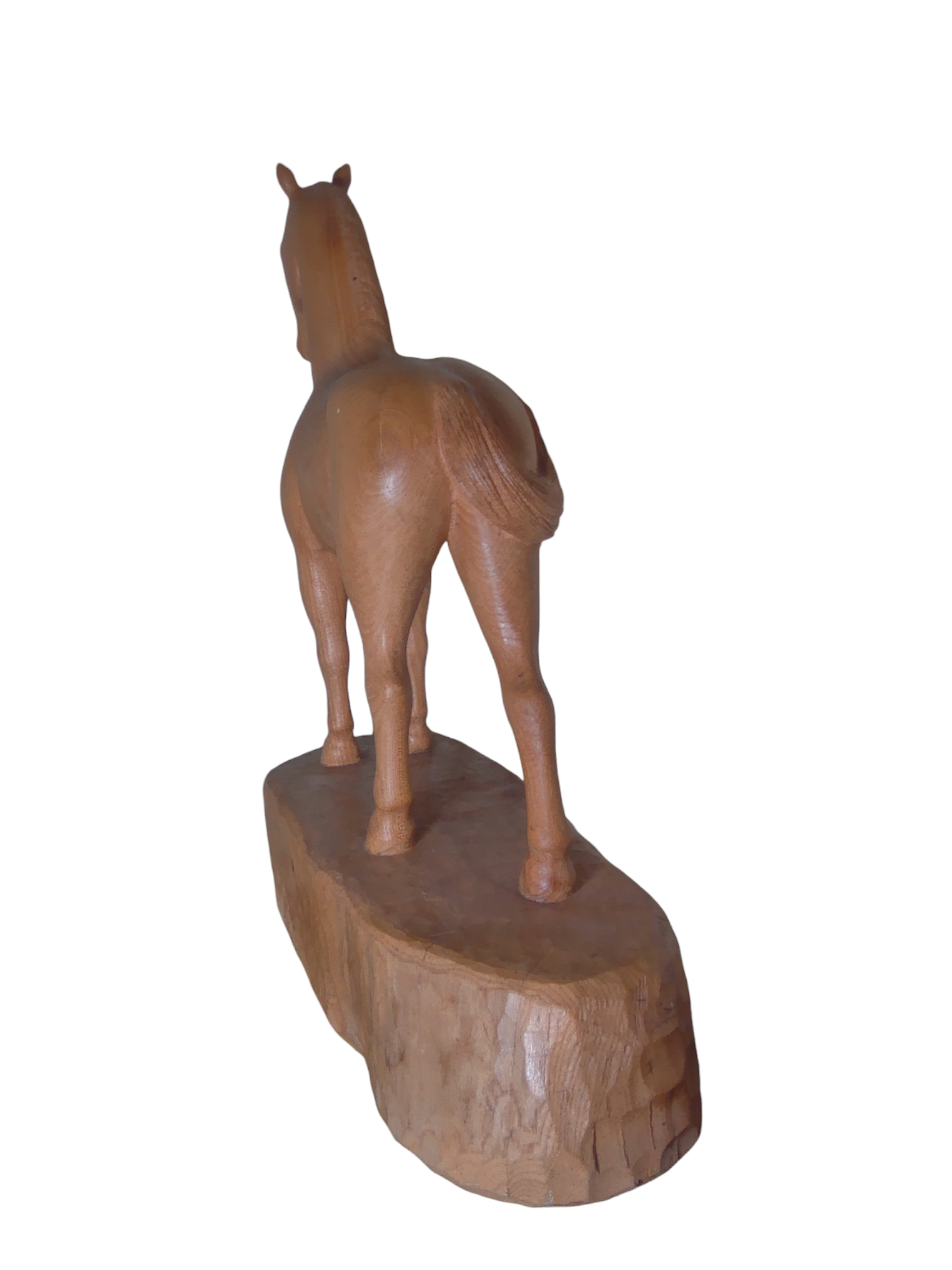 Figurine de cheval en bois sculpté  Bon état - Vue 2 - 