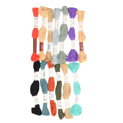 Lot de 13 fils à broder panachés multicolores - Dim - 10 m par fil - Photo 1
