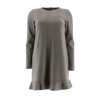 Robe grise à carreaux - Femme - ZARA - Taille S - Très bon état sur Label Emmaüs