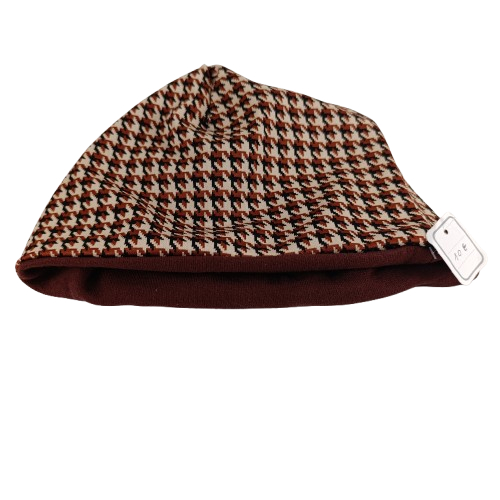 Voir photo 3 de Bonnet en tissus acrylique marron et beige Bonnet en tissus acrylique marron et beige Comme neuf - Vue 3 -