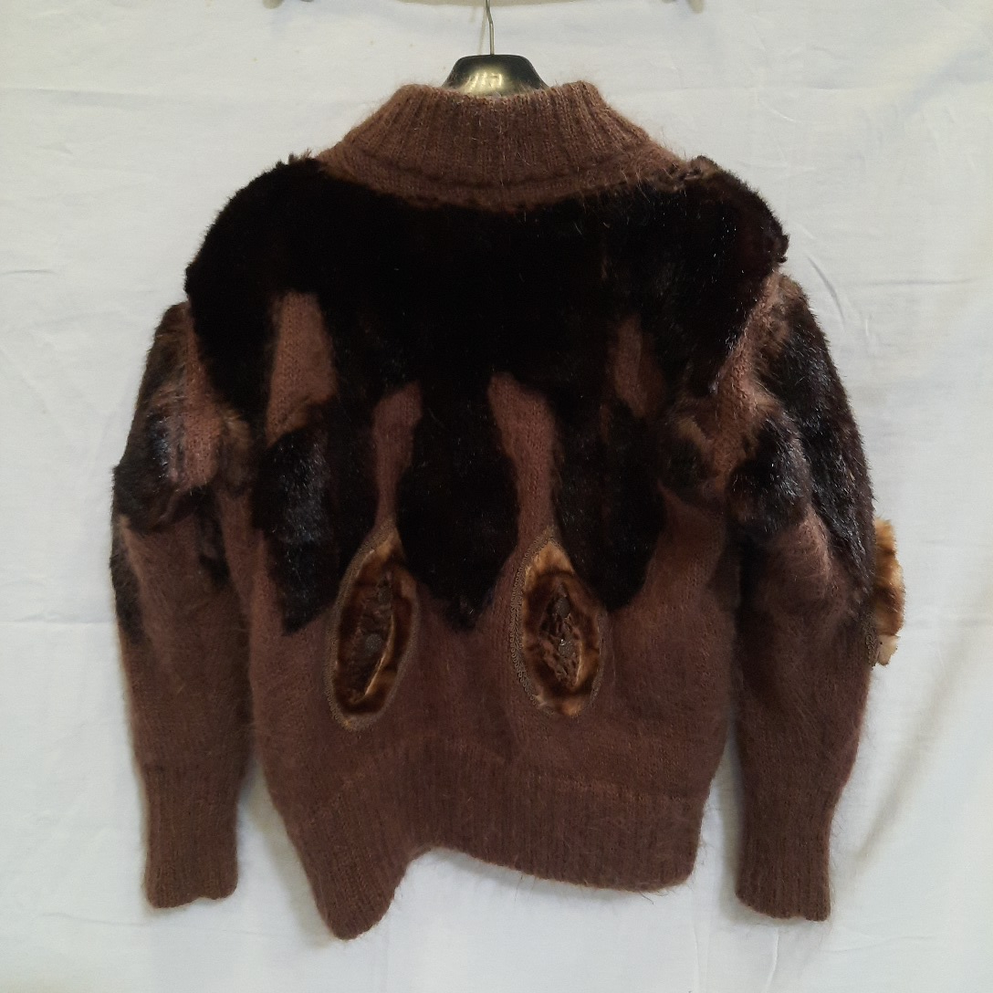 veste blouson lainage et fourrure fantaisie chic TAGORE T 42/44  - Vue 2 - 