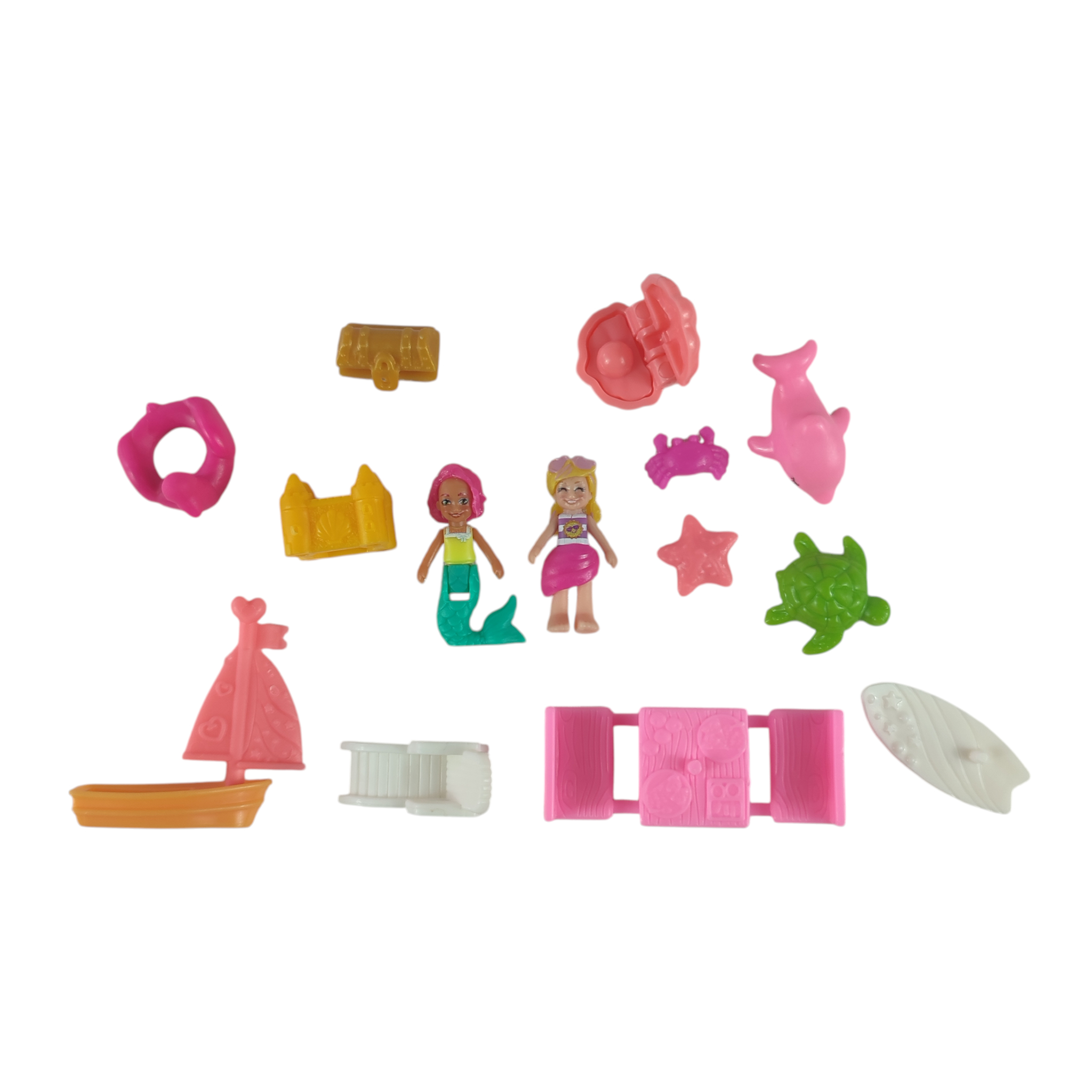 Polly Pocket "La plage du dauphin" - Mattel 2020 (complet) Bon état - Vue 7 - 