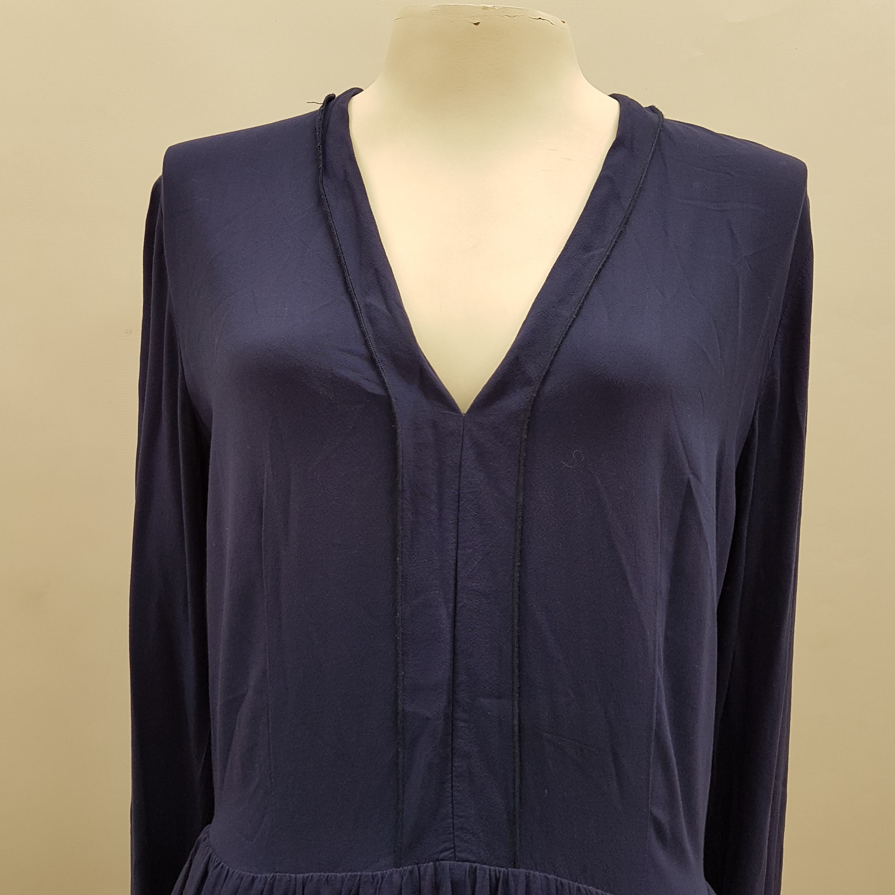 Robe de fête bleue manches longues - COMPTOIR DES COTONNIERS - Taille 36 - Photo 4