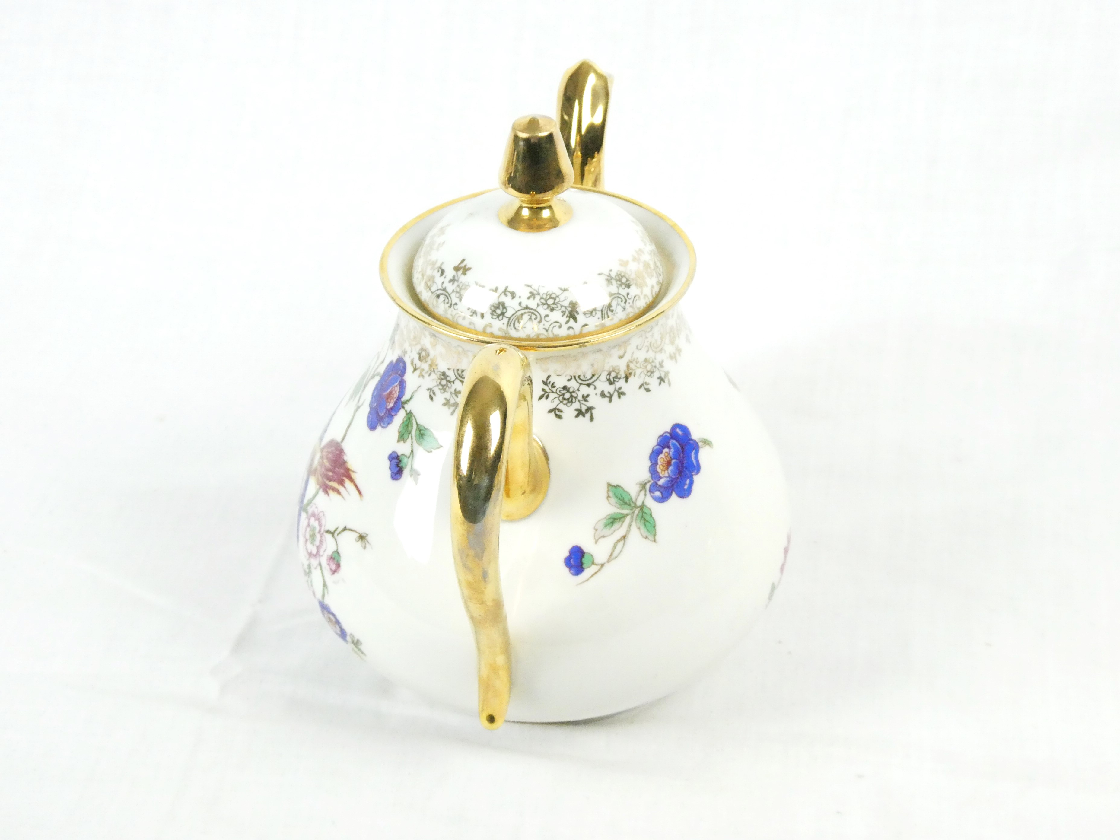 Dowbom Sucrier Avec Couvercle Et Cuillère En Porcelaine Motif Floral - Pot à Sucre Vert Élégant