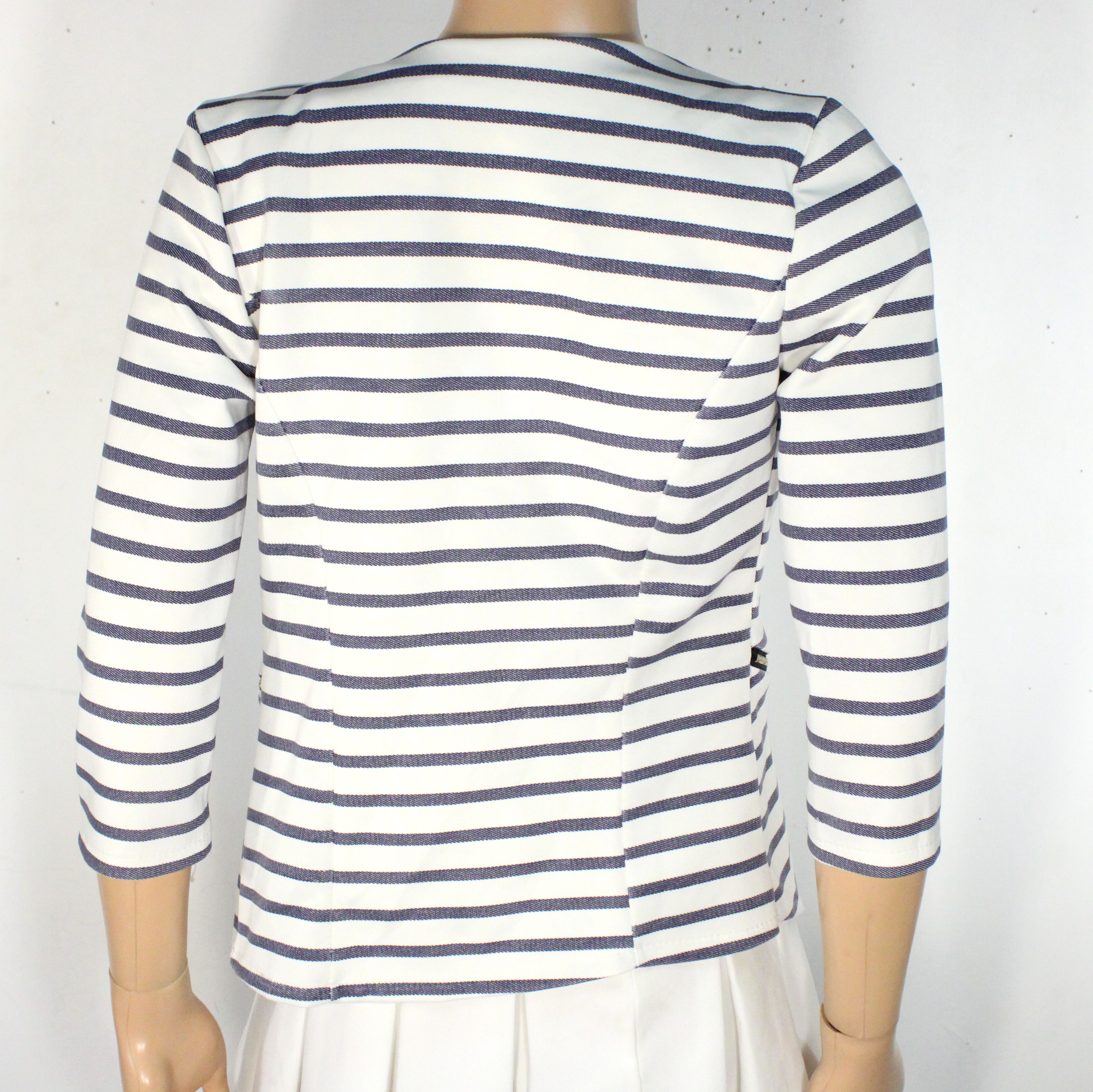 Veste Blanche & Bleue Marine Taille Estimée S - Photo 1