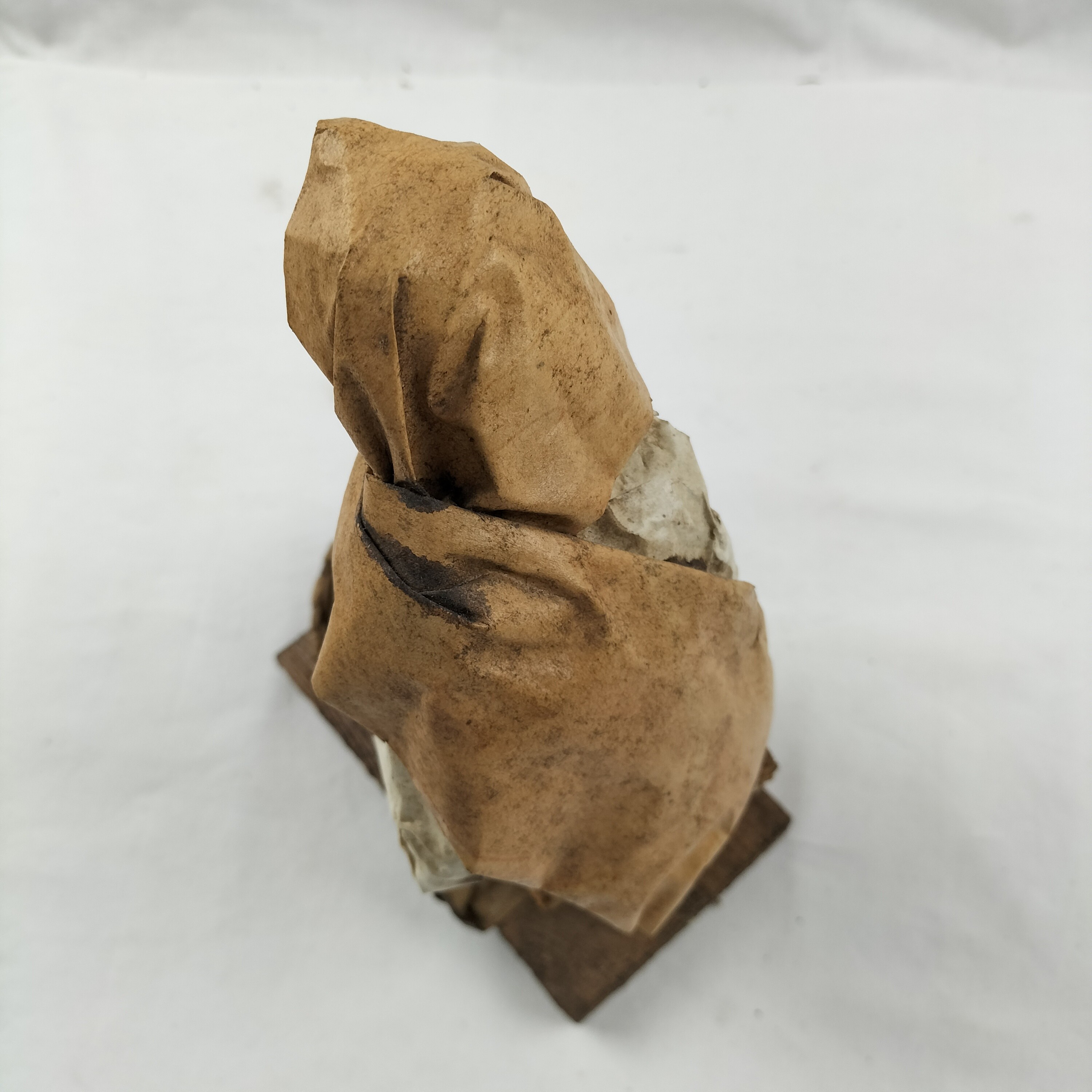 Figurine vintage art mexicain vieille femme en papier mâché - Photo 4