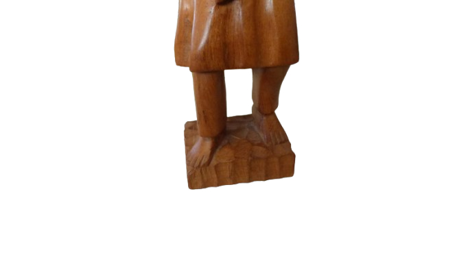 Statuette en bois - Homme Asiatique - Photo 8