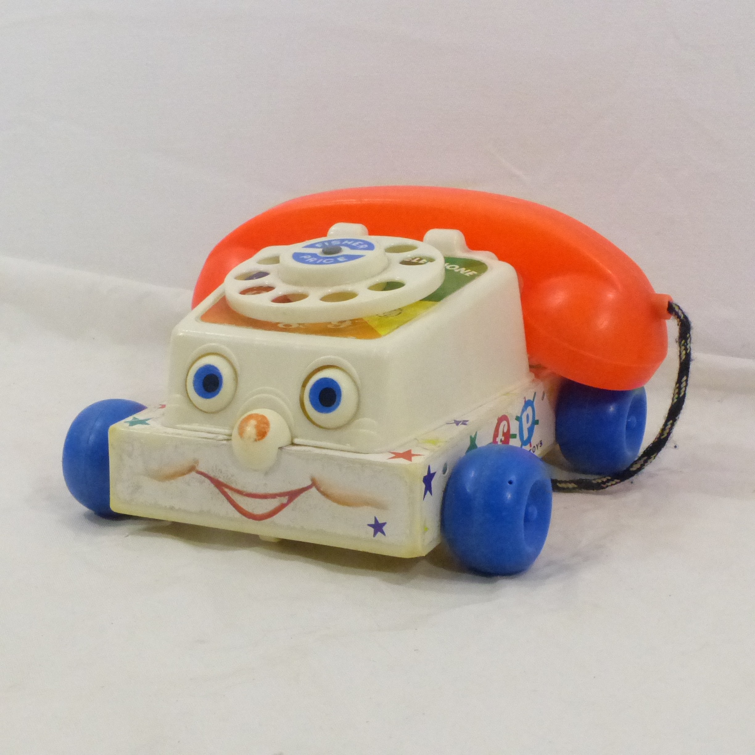 Jouet 'Chatter Telephone' / Téléphone à tirer - Fisher Price Toys 1961 - Bon état - Photo 5