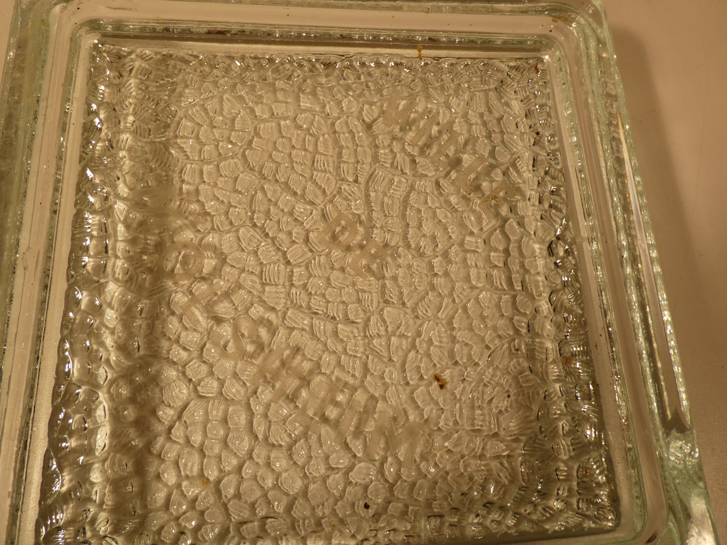 Vide poche en verre imprimé ville de Molsheim  État correct - Vue 6 - 