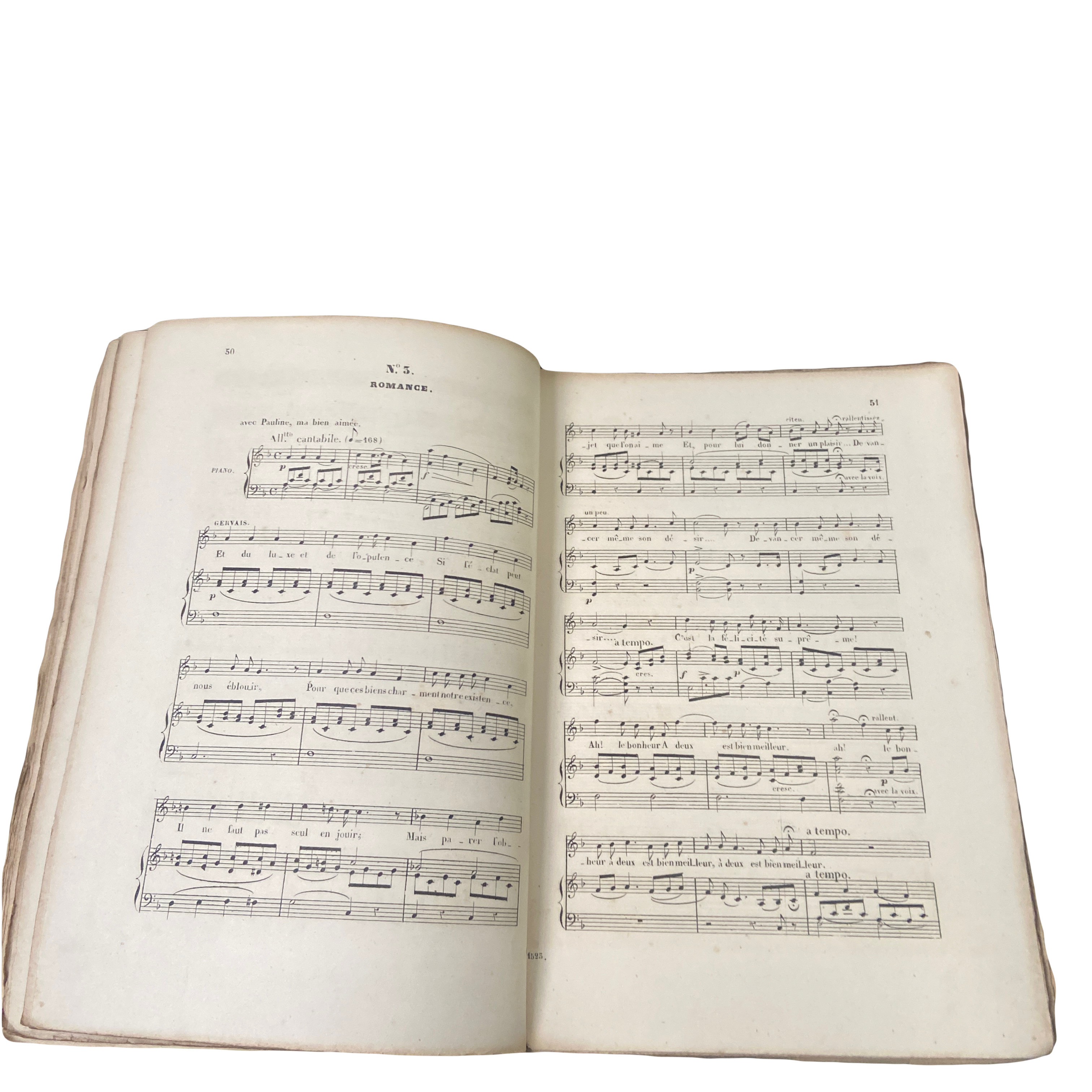Ancienne Partition Piano Chant – Morceaux Choisis Avec Gravures – Chansons Françaises XIXe – Offenbach, Nadaud