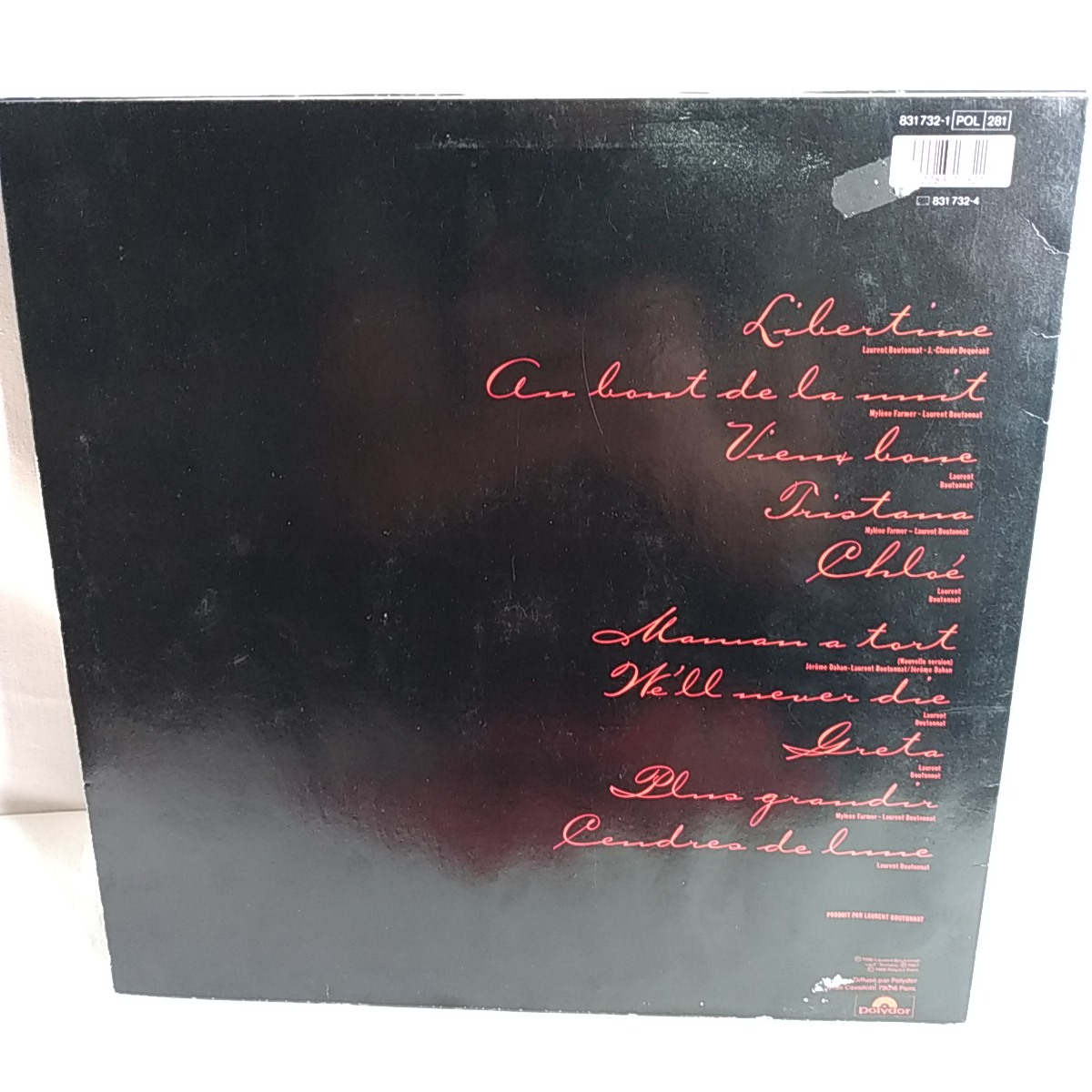 Voir photo 8 de Album vinyle de Mylène Farmer "Cendres de Lune" de 1986 Album vinyle de Mylène Farmer "Cendres de Lune" de 1986 Bon état - Vue 8 -