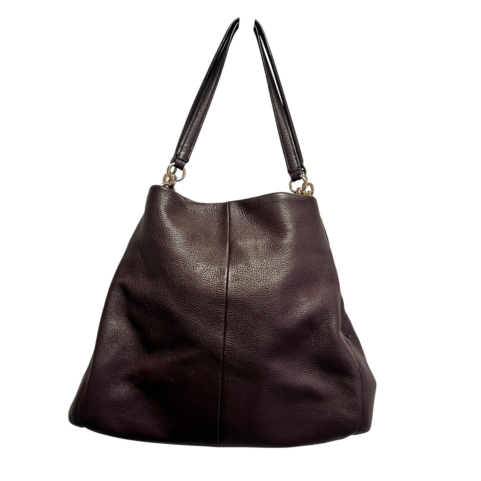 Coach - Sac à main vintage - Cuir violet  -  reconditionné disponible sur Label Emmaüs