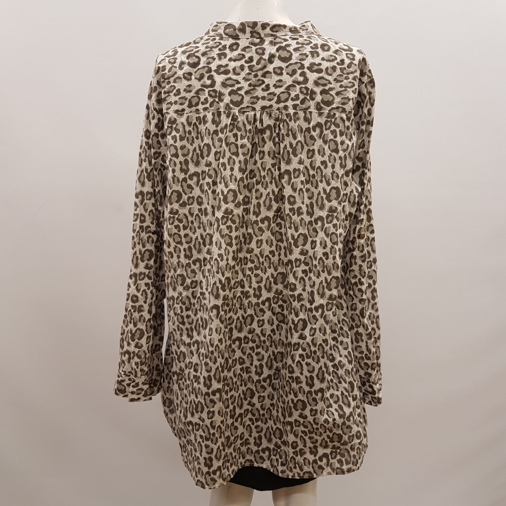 Blouse imprimé animal - BLEU BONHEUR - Taille 50 - Photo 2