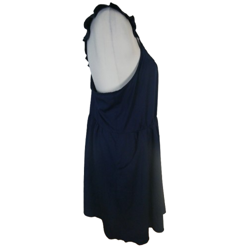 Vila robe bleue marine à bretelles - taille L - Photo 2