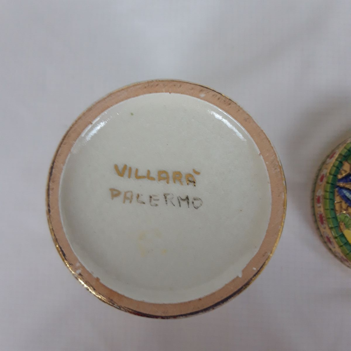 Boîte à Couvercle Mosaïque Dorée - Style Italien Byzantin Deruta - Photo 3