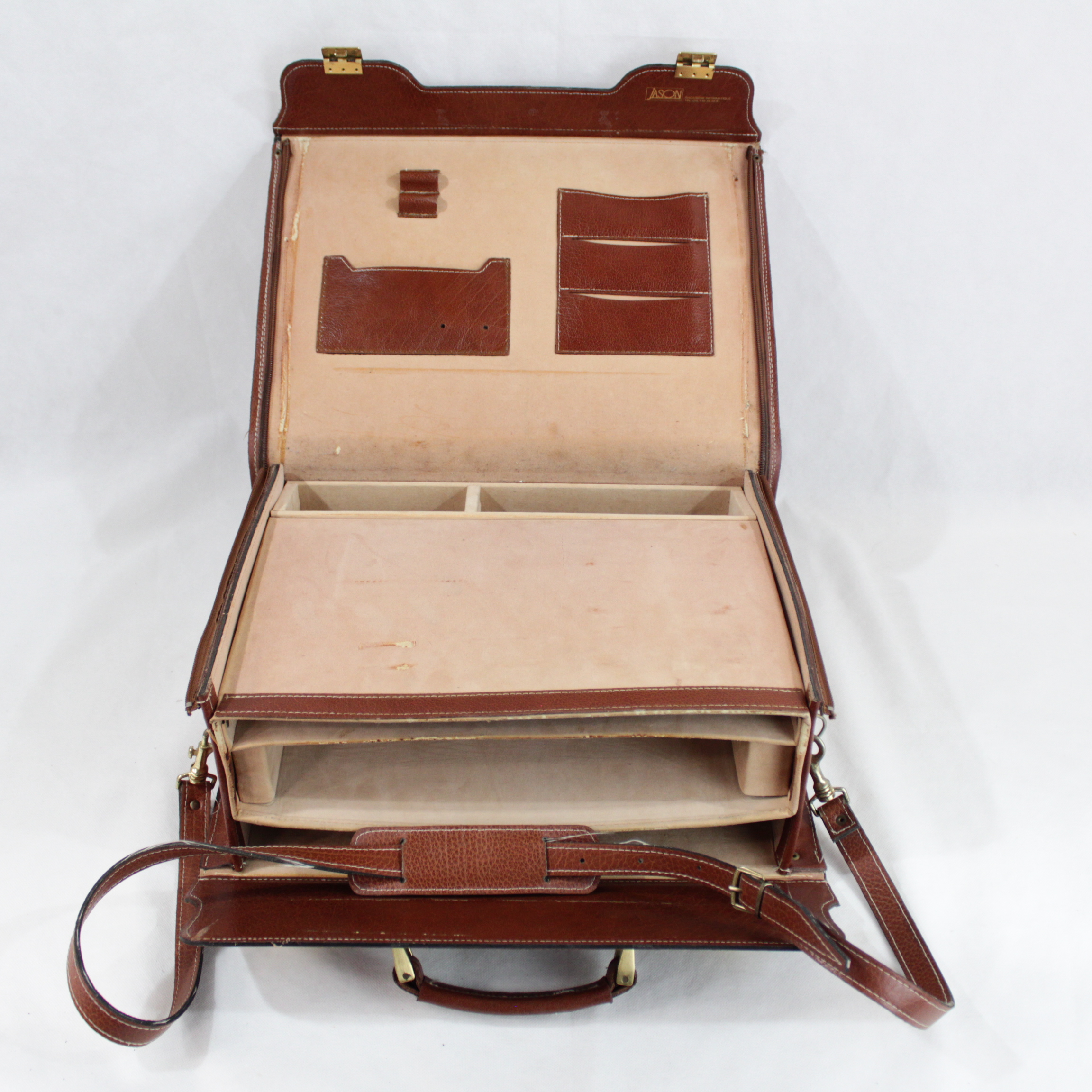 Sac en cuir porte ordinateur et documents - JASON  Bon état - Vue 3 - 