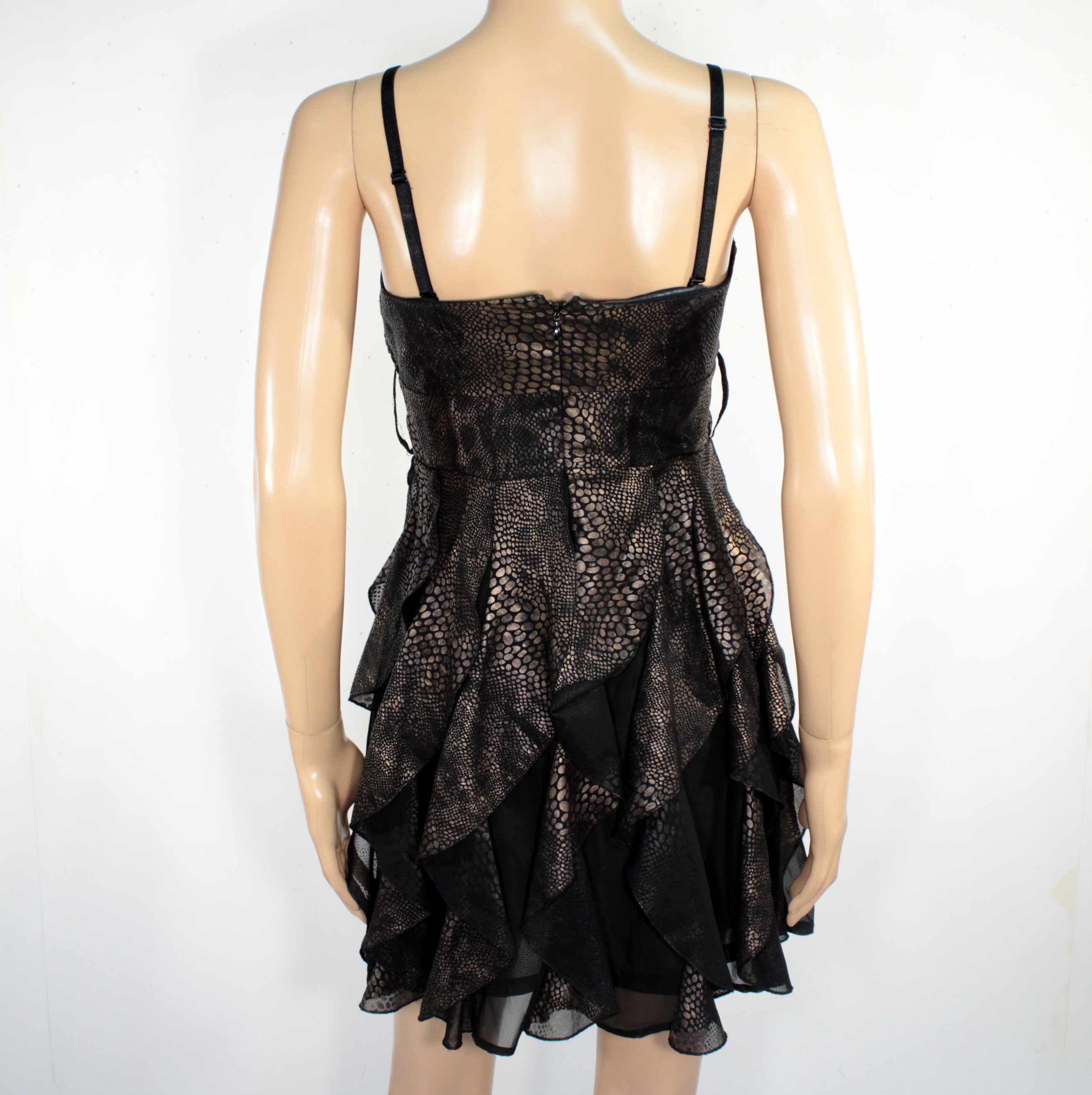 Voir photo 3 de Robe de Soirée Noire & Bronze NO EXCUSE Taille 38 Robe de Soirée Noire & Bronze NO EXCUSE Taille 38 - Vue 3 -