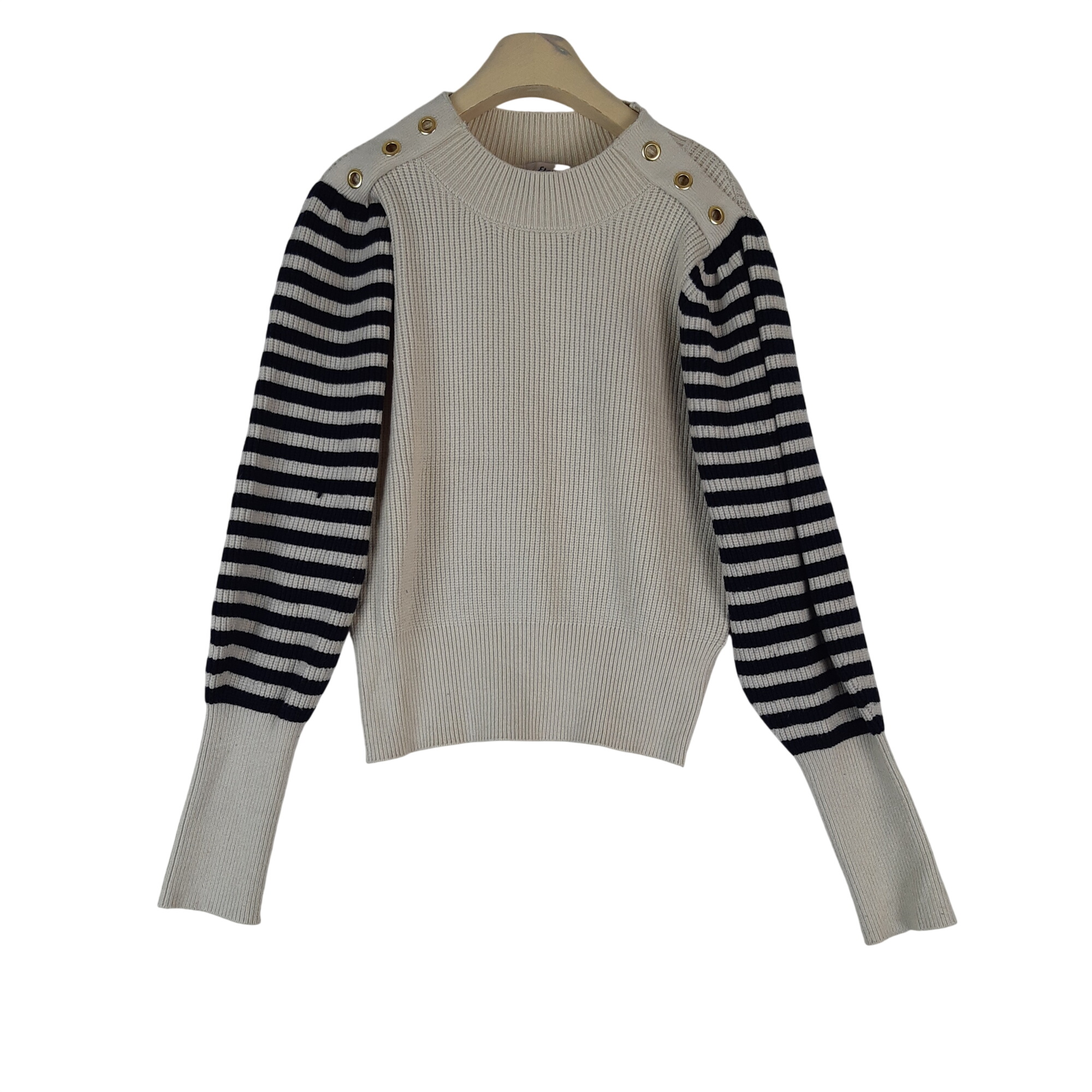 Acheter Etam - Pull écru manches marinière - Taille mesures Carrure= 38 Poitrine= 47 Longueur= 56 - 13,00 € Etam - Pull écru manches marinière - Taille mesures Carrure= 38 Poitrine= 47 Longueur= 56 - reconditionné disponible sur Label Emmaüs