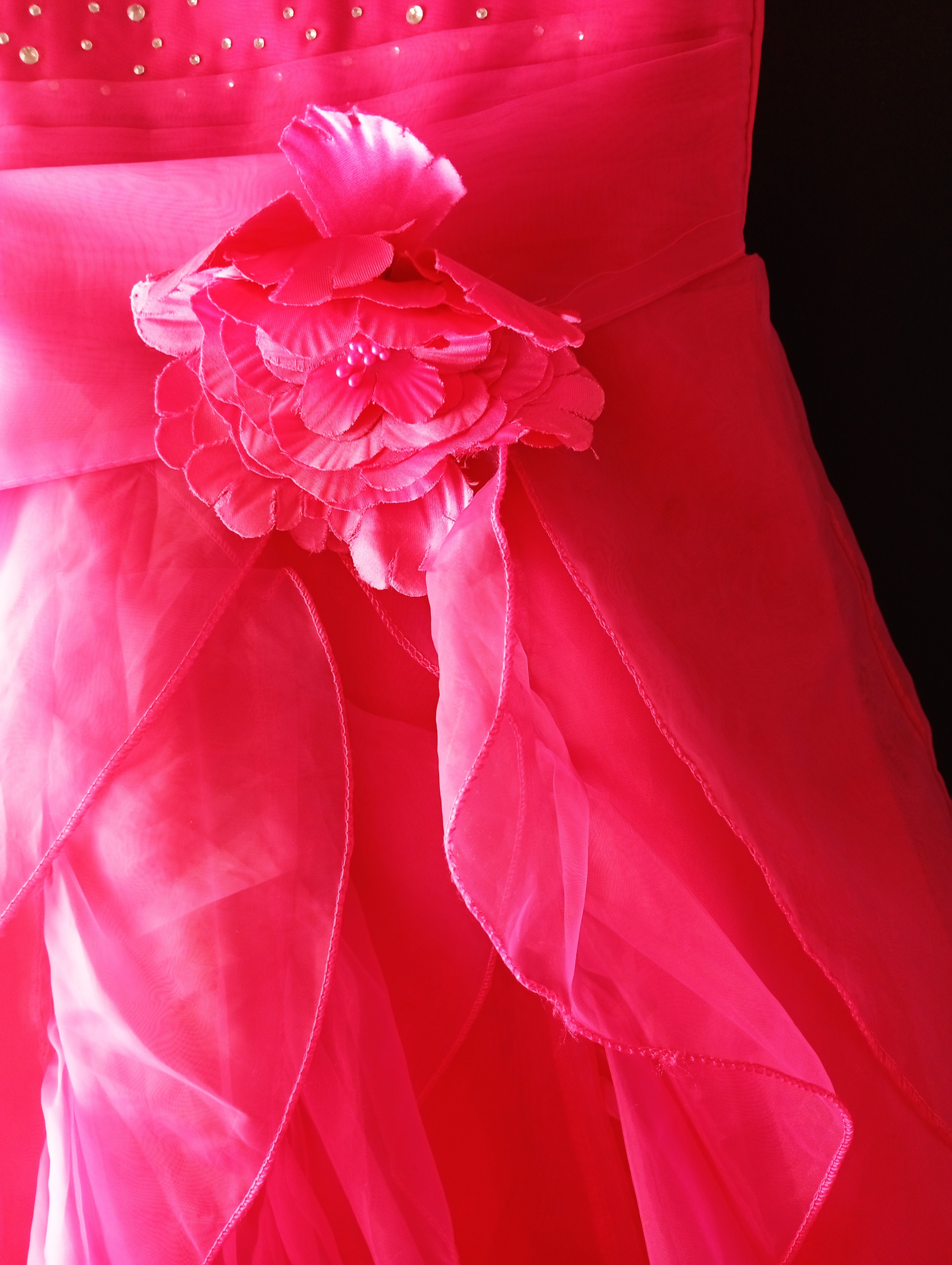 Robe de soirée rose fuchsia scintillante pour fillette- Taille 2 ans- Idéale cérémonie/ Mariage - Photo 2