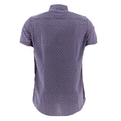 Chemise bleue imprimée - Homme - Devred - Taille L Bon état - Vue 2 - 
