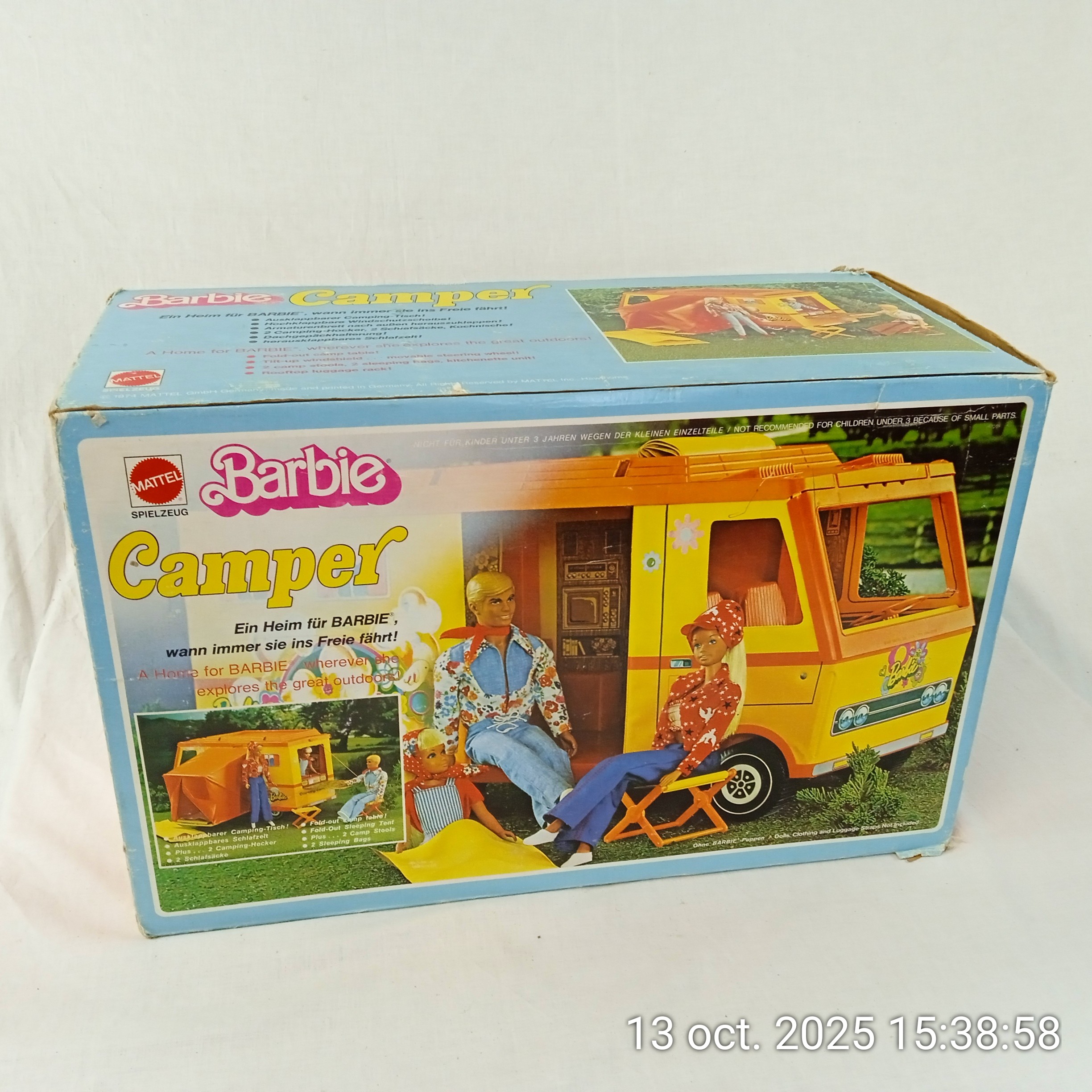 Barbie Camping-car 1970 CAMPER Mattel Bon état - Vue 8 - 
