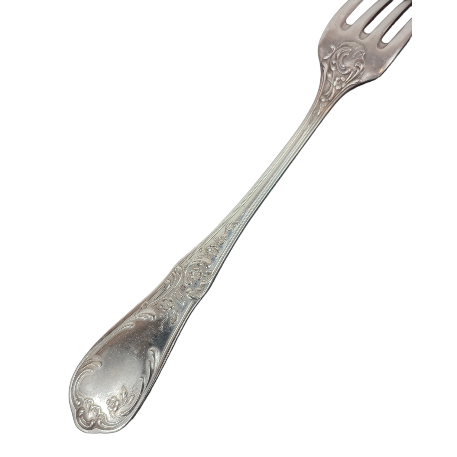 Lot de 8 fourchettes plaquées argent (poinçon fleur de lys SMF) - Bon état - Photo 5