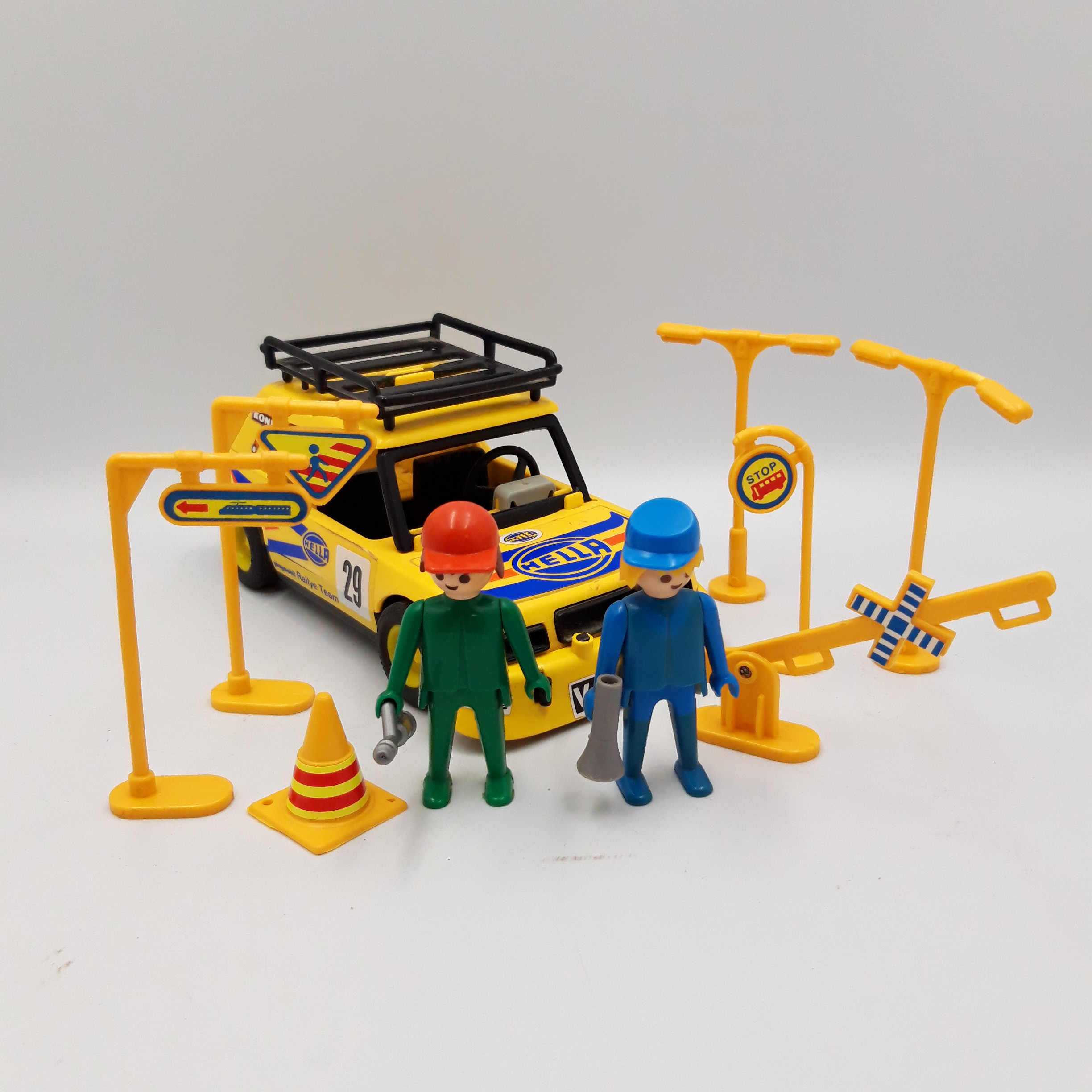 PLAYMOBIL vintage city life buggy cross voiture course rallye