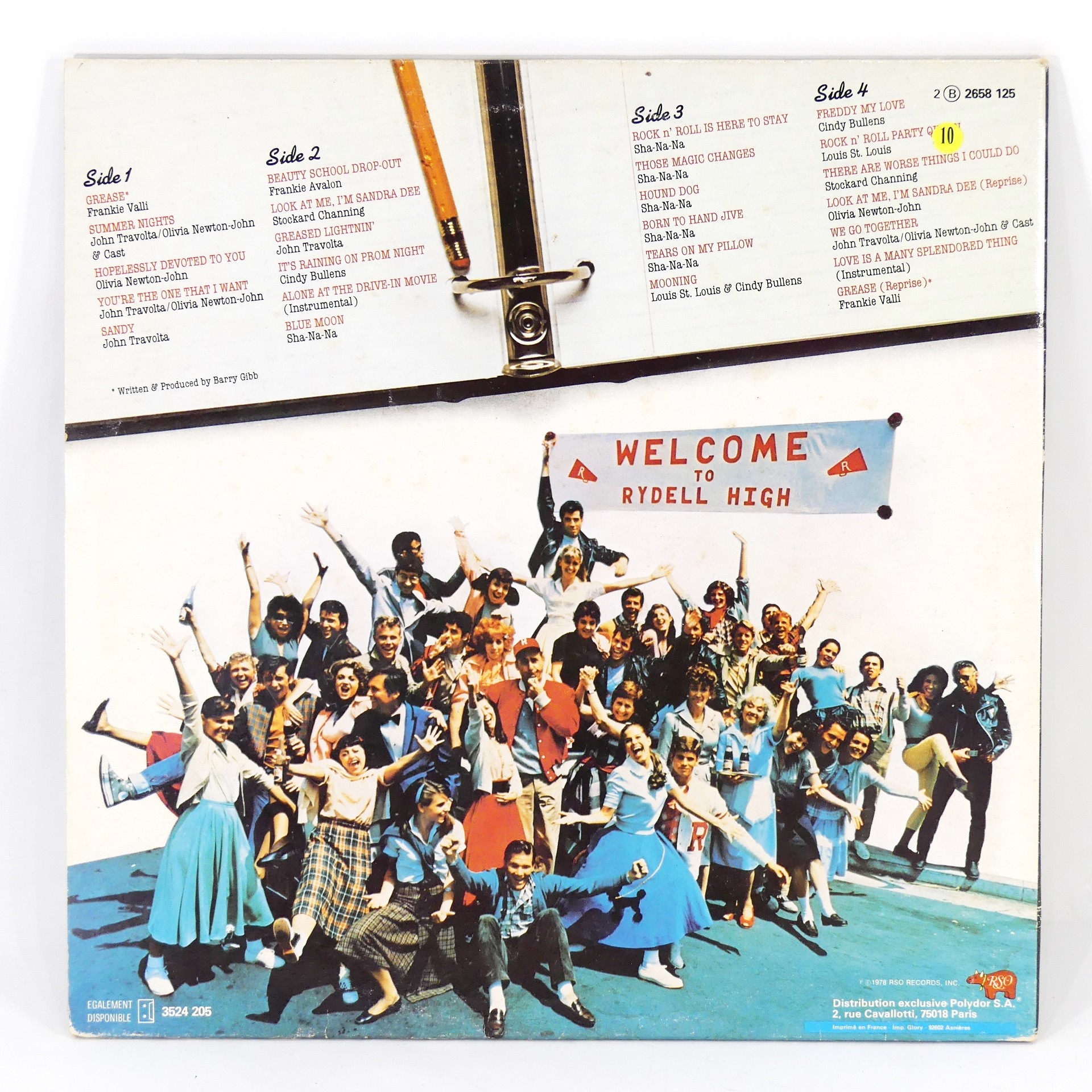 Vinyle - Bande Originale du Film Grease - 1978 - John Travolta, Olivia Newton Bon état - Vue 5 - 