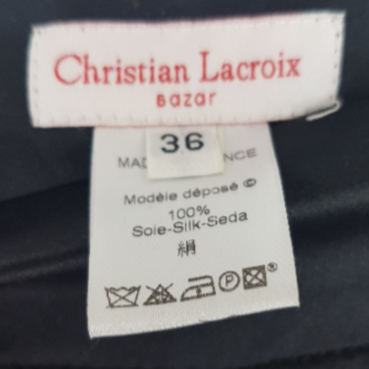 Pantalon en Soie - CHRISTIAN LACROIX - 36 - Photo 4