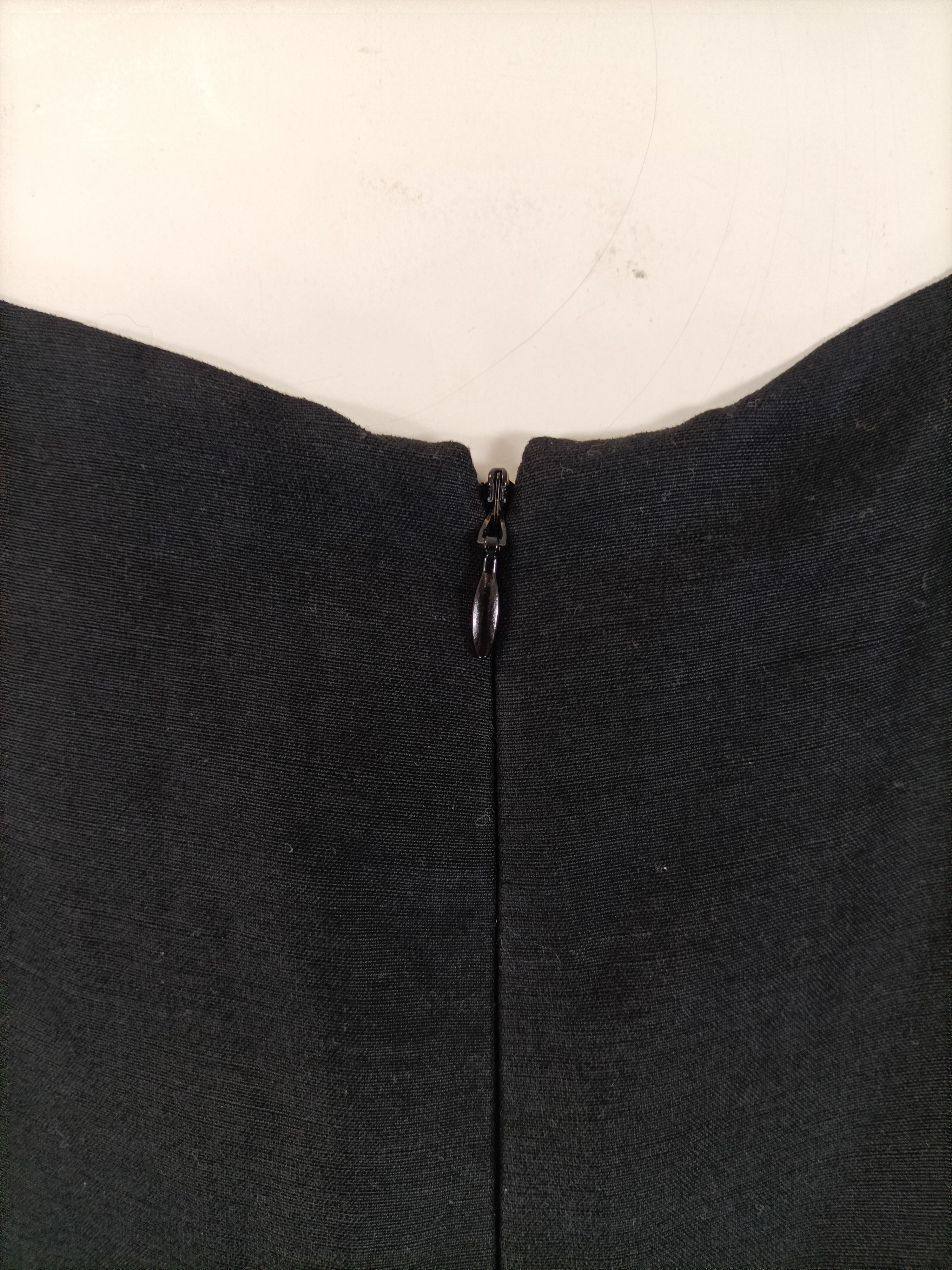Robe longue bretelles Zapa noir lin viscose doublée taille 44 zip dos Comme neuf - Vue 5 - 