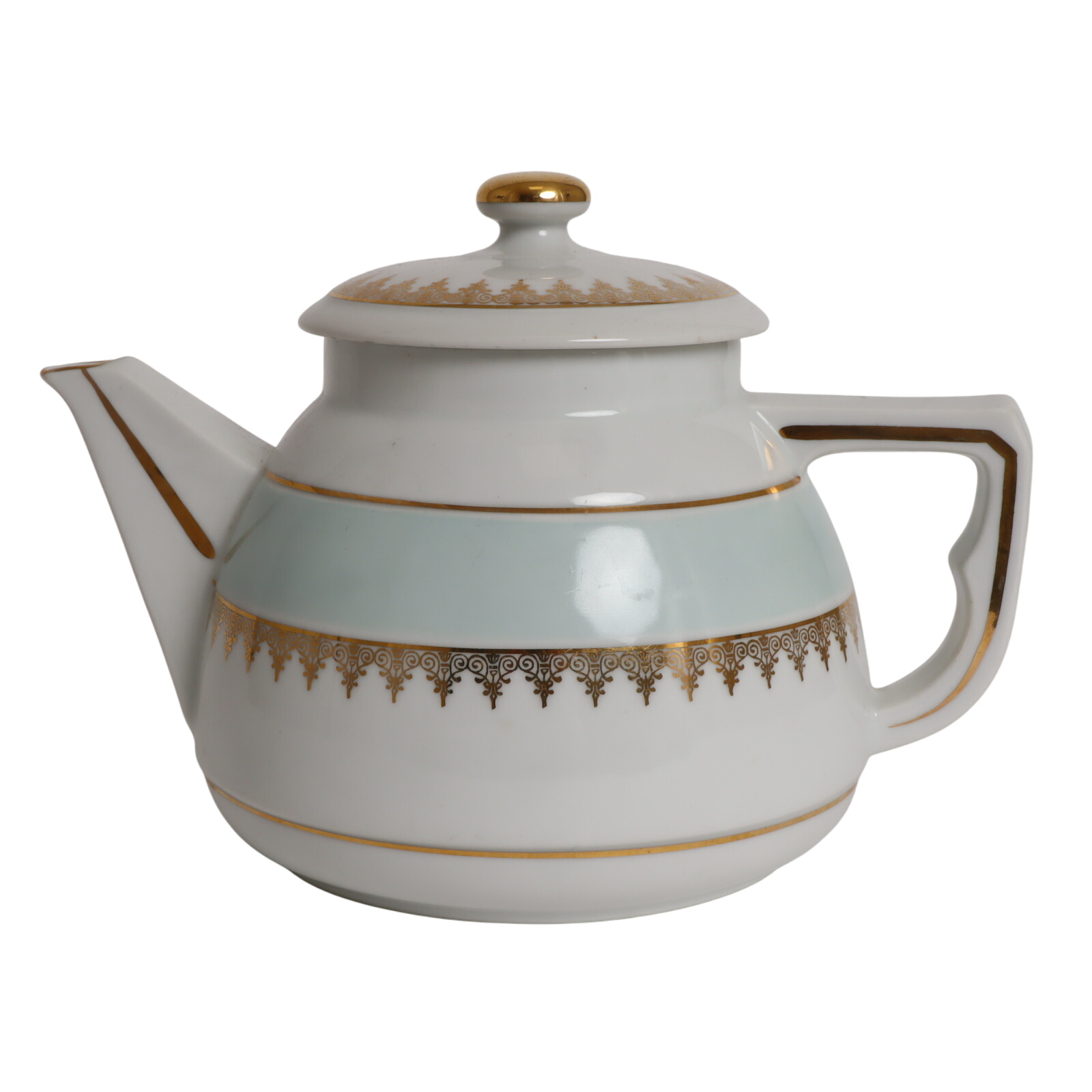 Théière en porcelaine de couleuvre en pâte et émail de Limoges Bon état -  reconditionné disponible sur Label Emmaüs