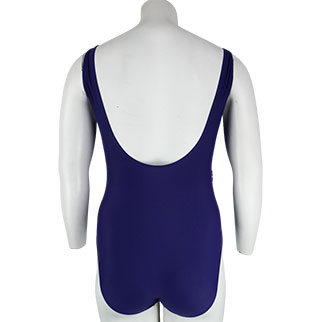 Maillot de bain violet à carreaux bleus et blancs - Femme - Venca - Taille 50 - Photo 1