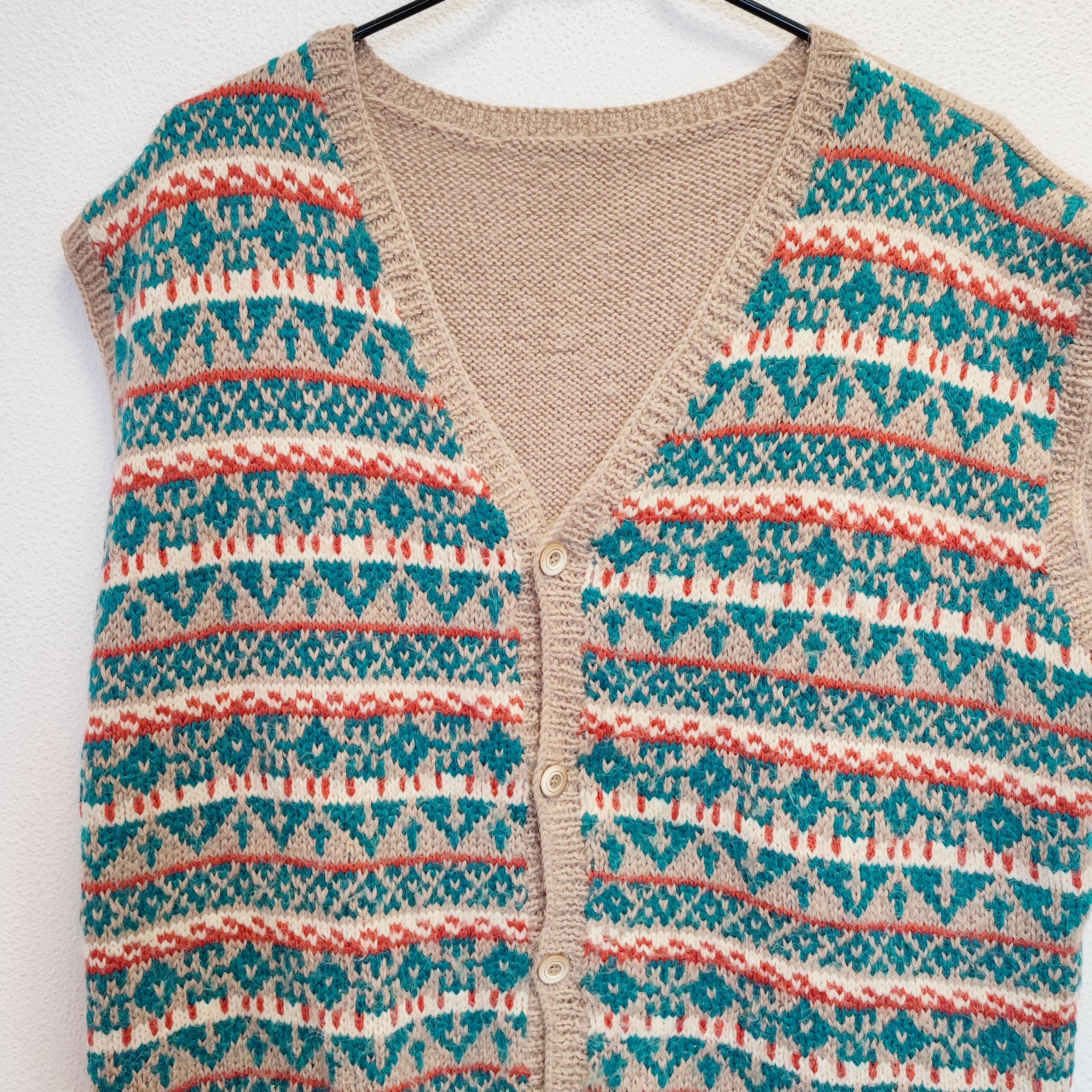 VINTAGE - Gilet en maille texturée - XXL - Homme - Photo 1