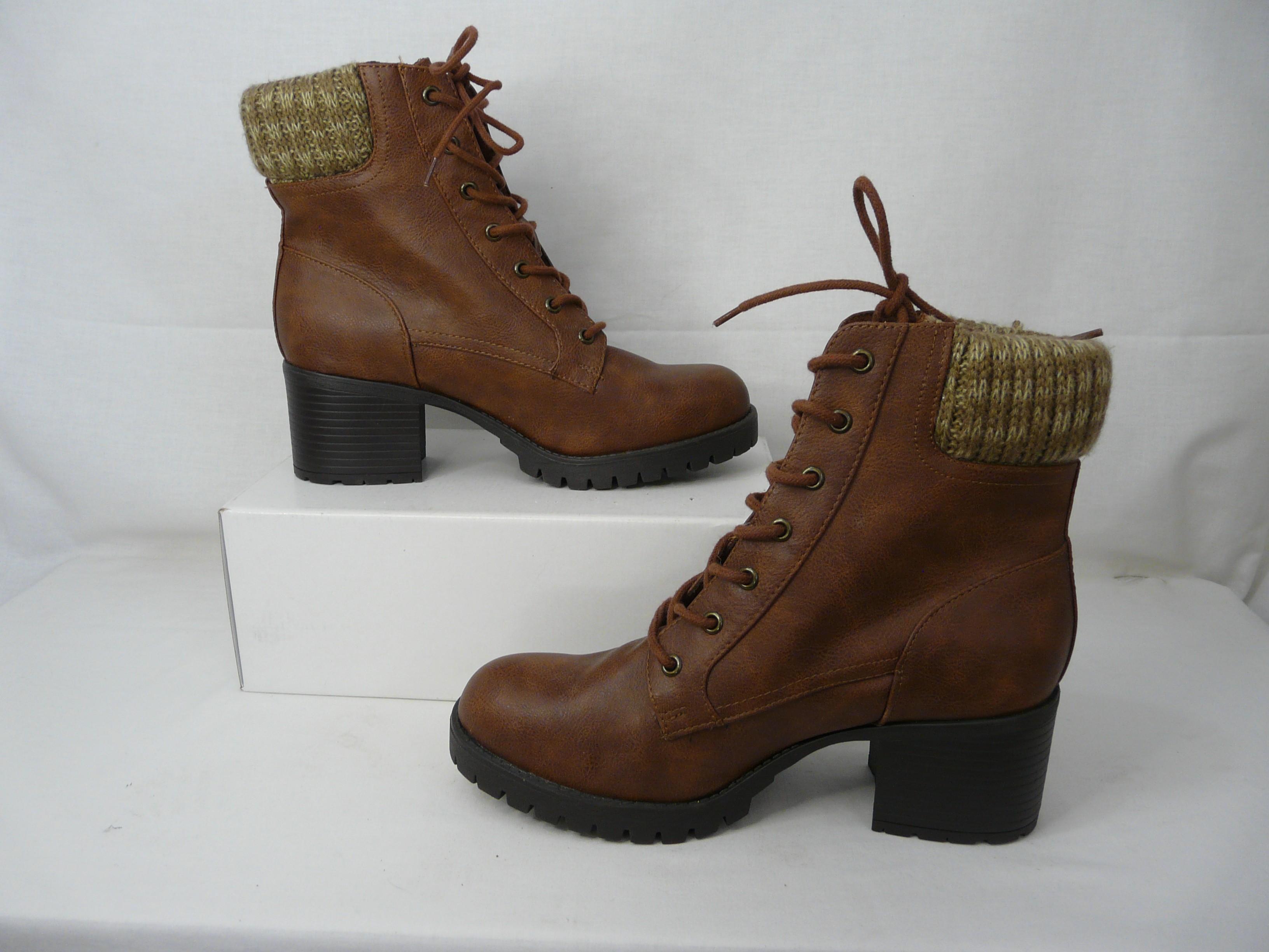 C68 - Bottines montantes effet cuir - Primark - Pointure 41 - Photo 4