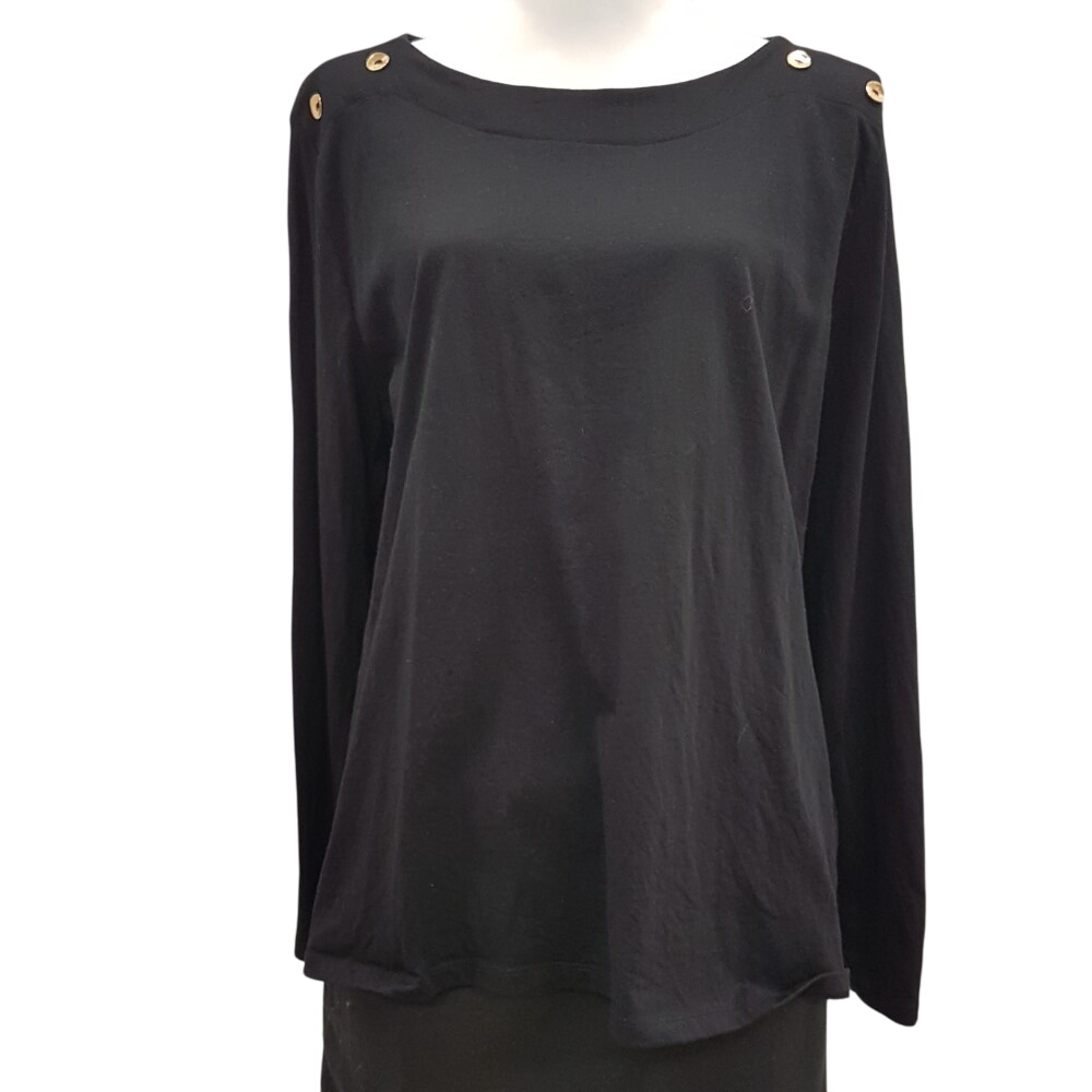 Tunique noire à boutons dorés - GRAIN DE MALICE - Taille XL - Photo 0