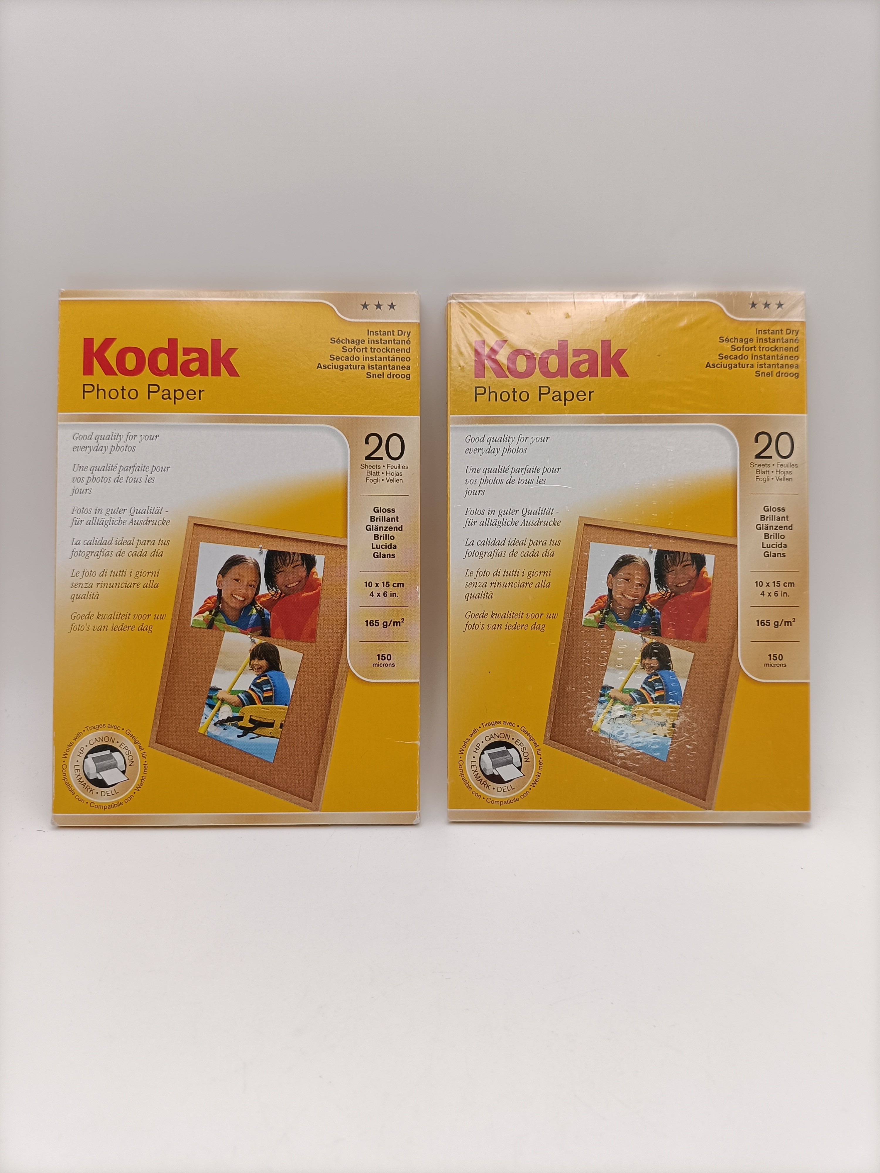 Lot 2 paquets papier photo Kodak 10x15 cm 20 feuilles impression imprimante photo Comme neuf - Vue 2 - 