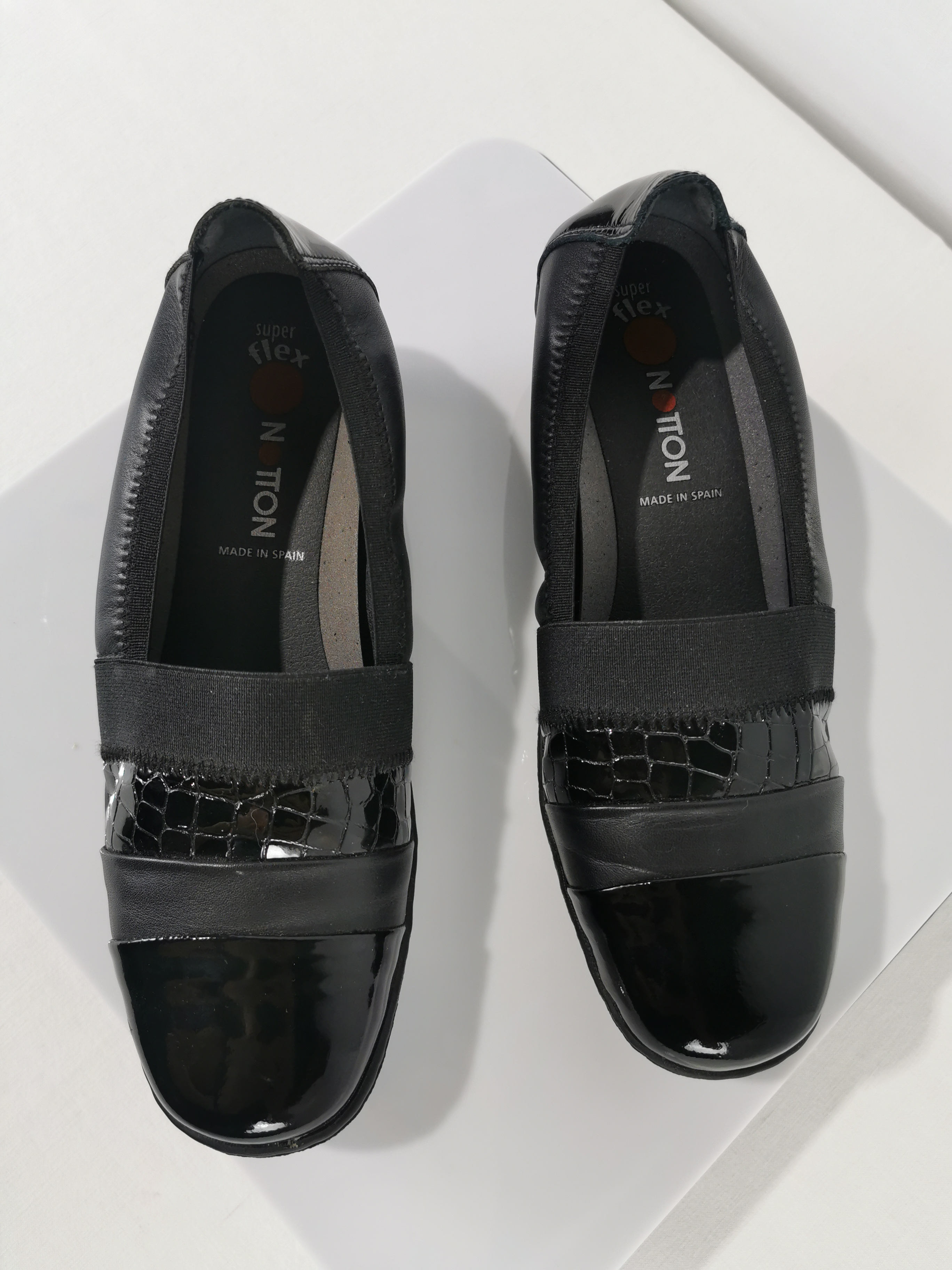 Mocassins noirs - femme - Notton - taille 38  - Vue 6 - 