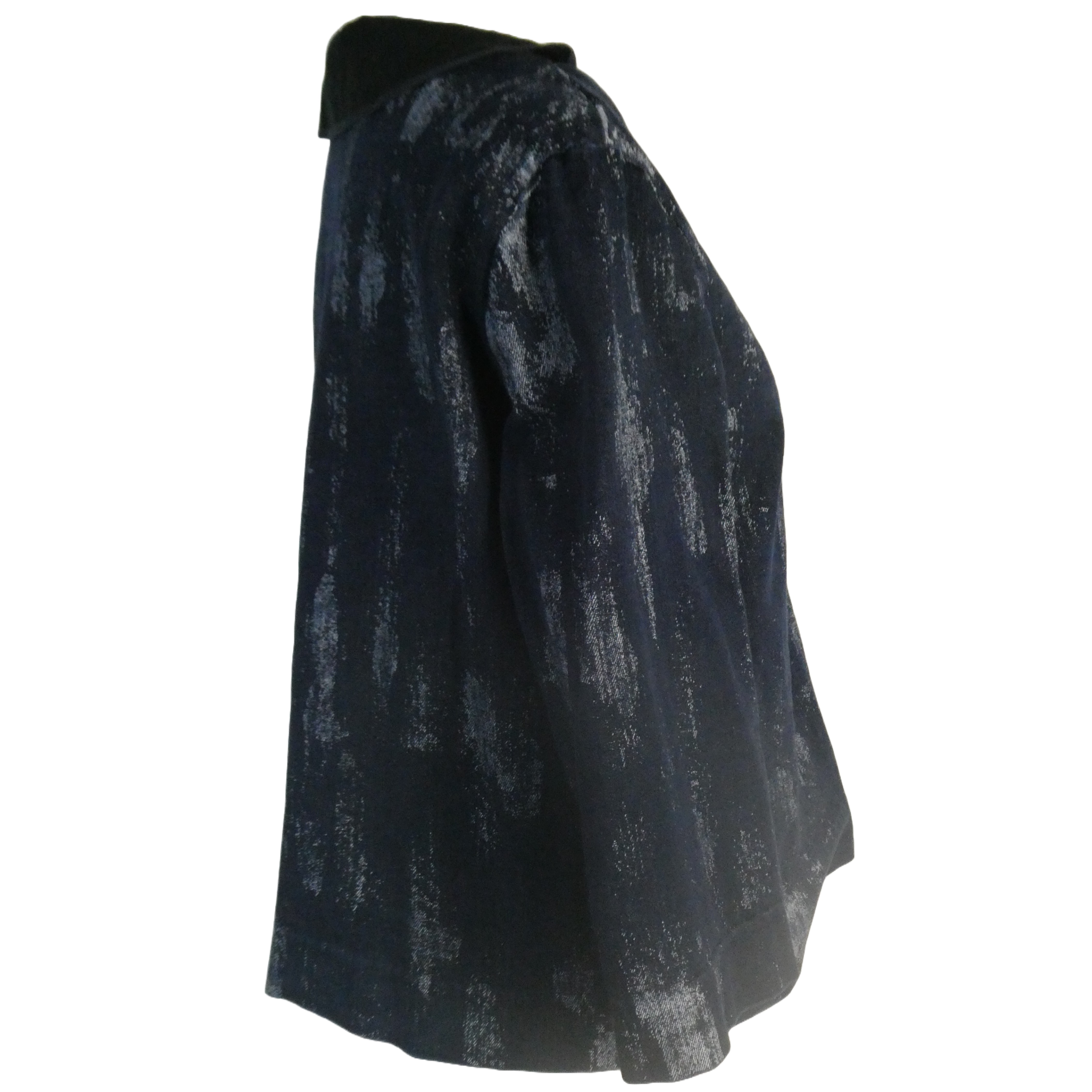 COS Top femme en jean bleu foncé délavé par endroits - Taille 40 - Photo 5