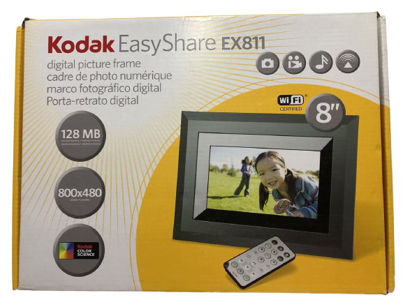 Kodak Easyshare Ex811 - 8"- Wi-Fi Digital Picture Frame -128 Mb