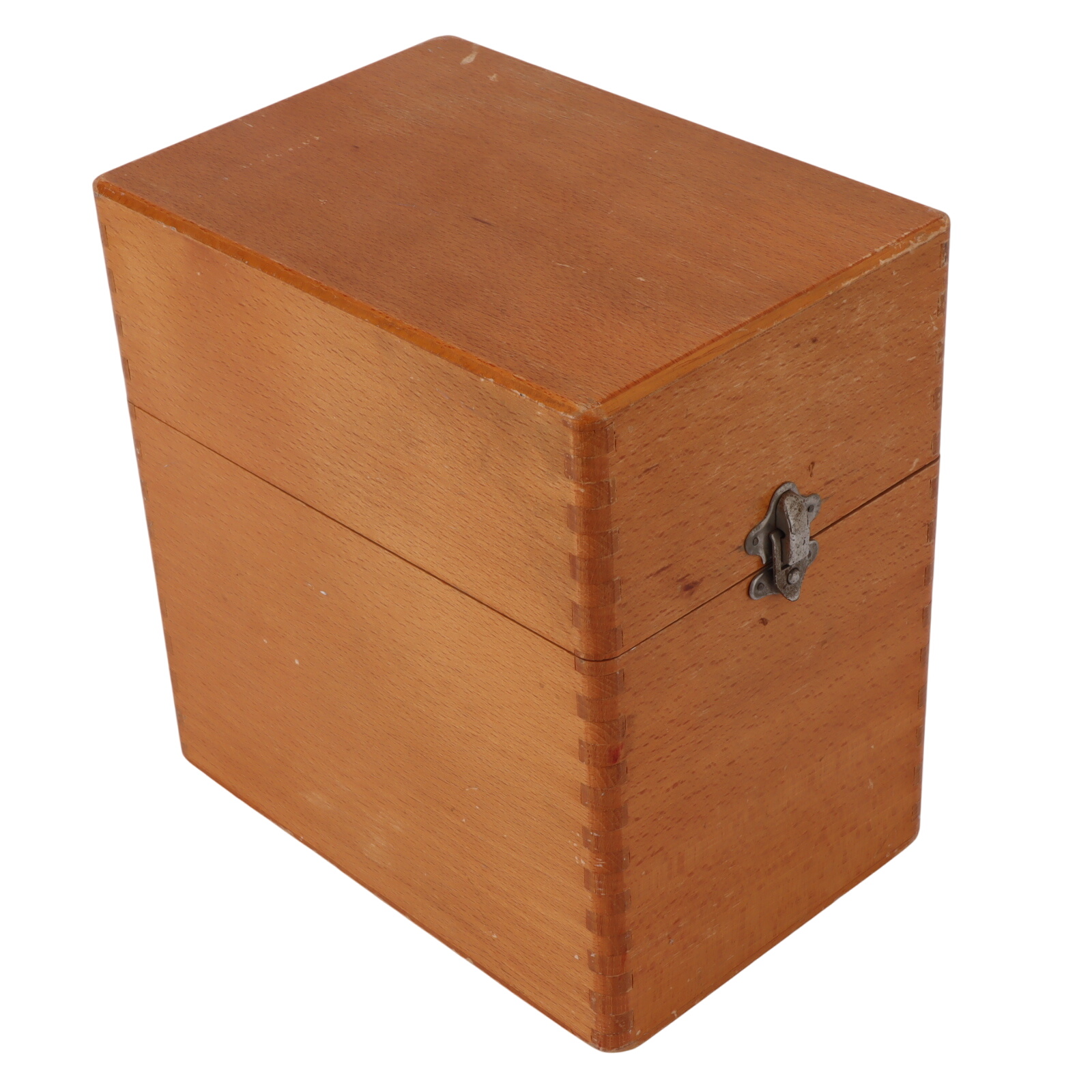 Boîte à fiche de 3 compartiments en bois - Photo 0