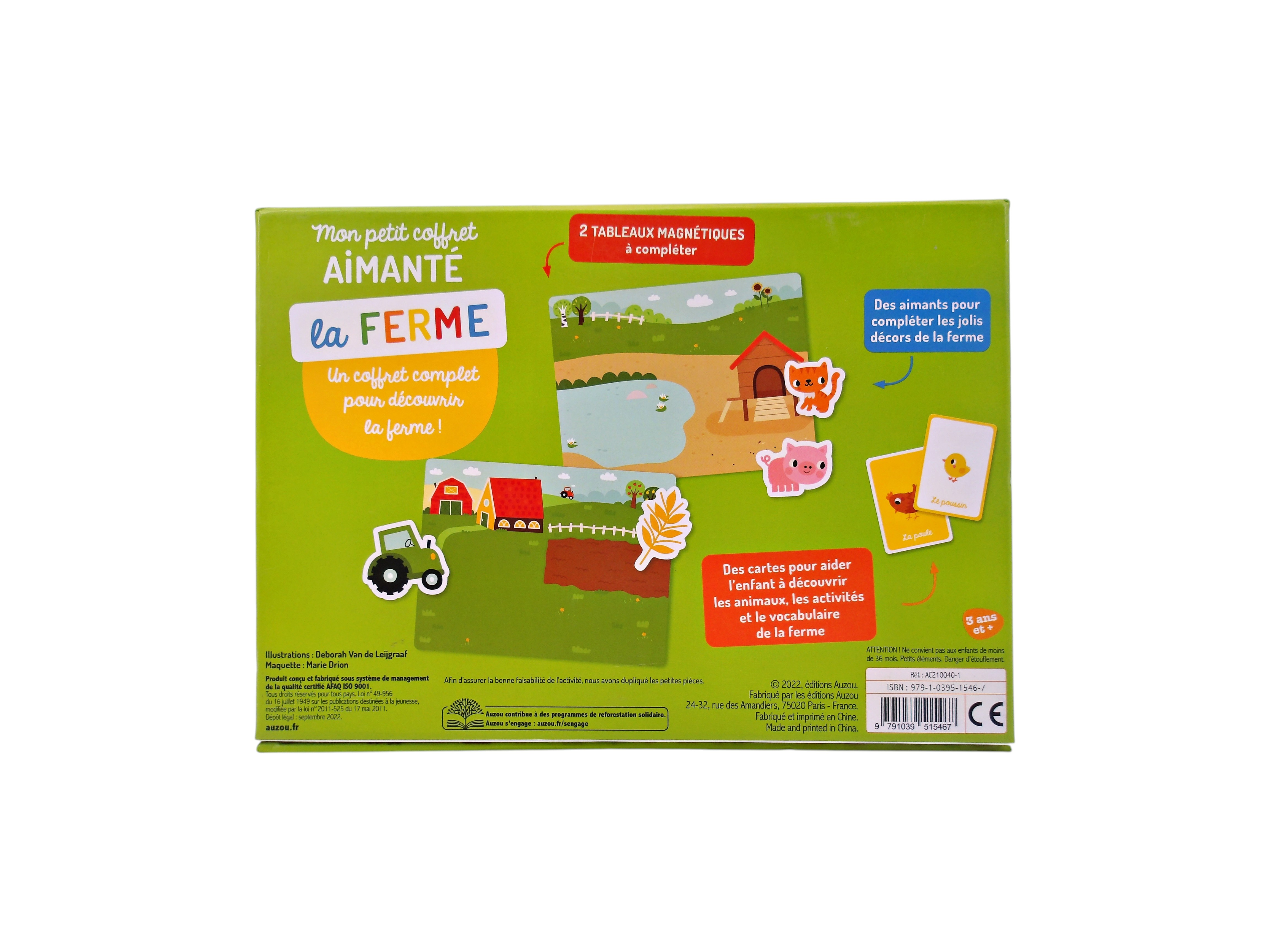 Voir photo 2 de Mon petit coffret aimanté - La ferme- Édition 2022 Mon petit coffret aimanté - La ferme- Édition 2022 Très bon état - Vue 2 -