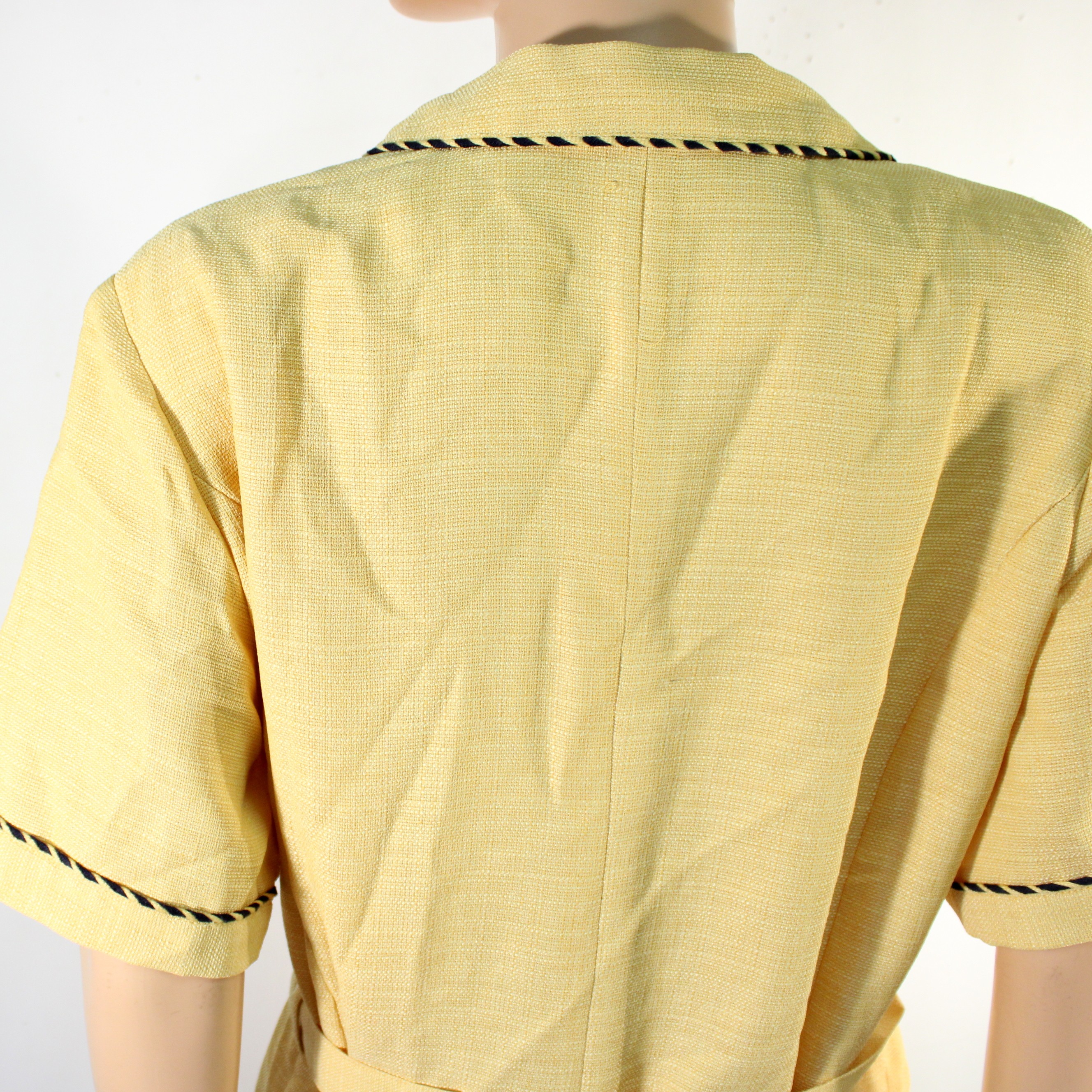 Voir photo 6 de Robe Vintage Jaune DAXON Taille 46 Robe Vintage Jaune DAXON Taille 46 Bon état - Vue 6 -