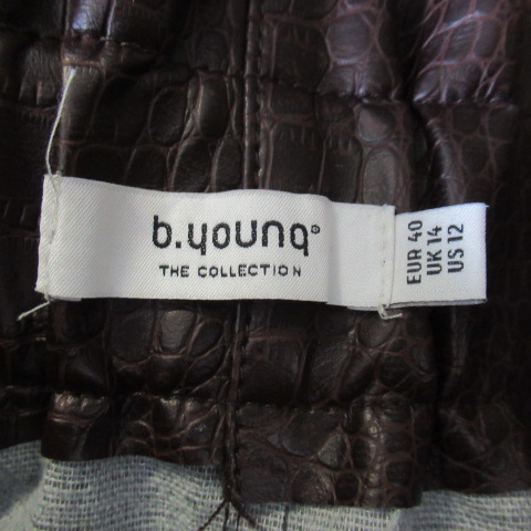 BF199 - Jupe imitation croco - B.Young - Taille 40 - Photo 3