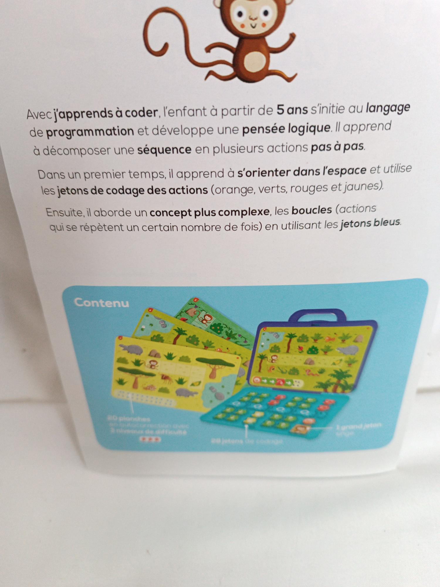 2 jeux éducatifs Nathan "J'apprends à lire" et "J'apprends à coder" Bon état - Vue 4 - 