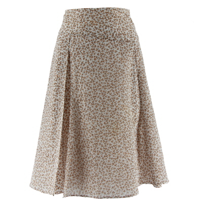 Jupe écru imprimées -femme- Un Jour Ailleurs - 42 - Photo 0